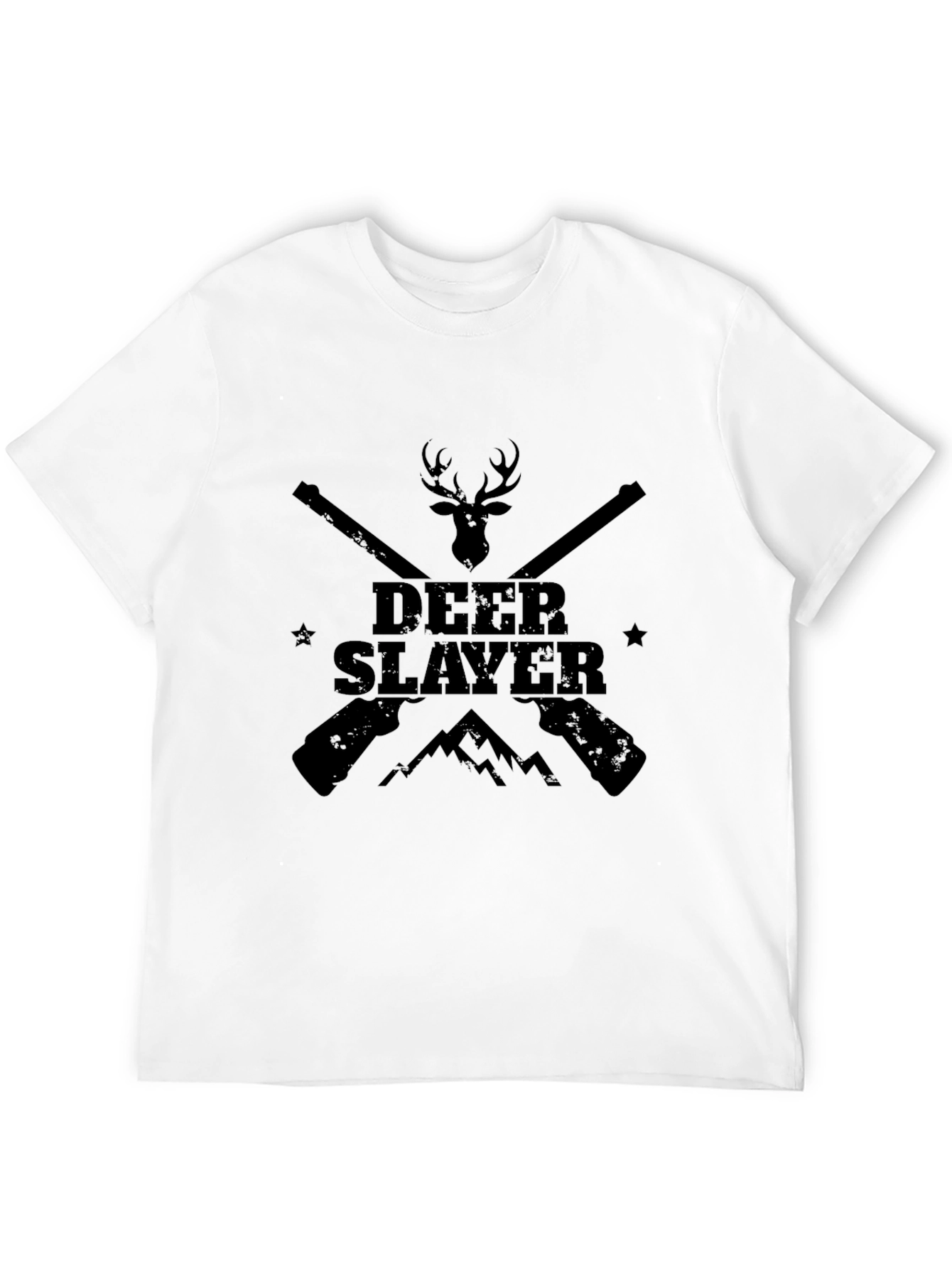 Deer Slayer Graphic Tee - Black