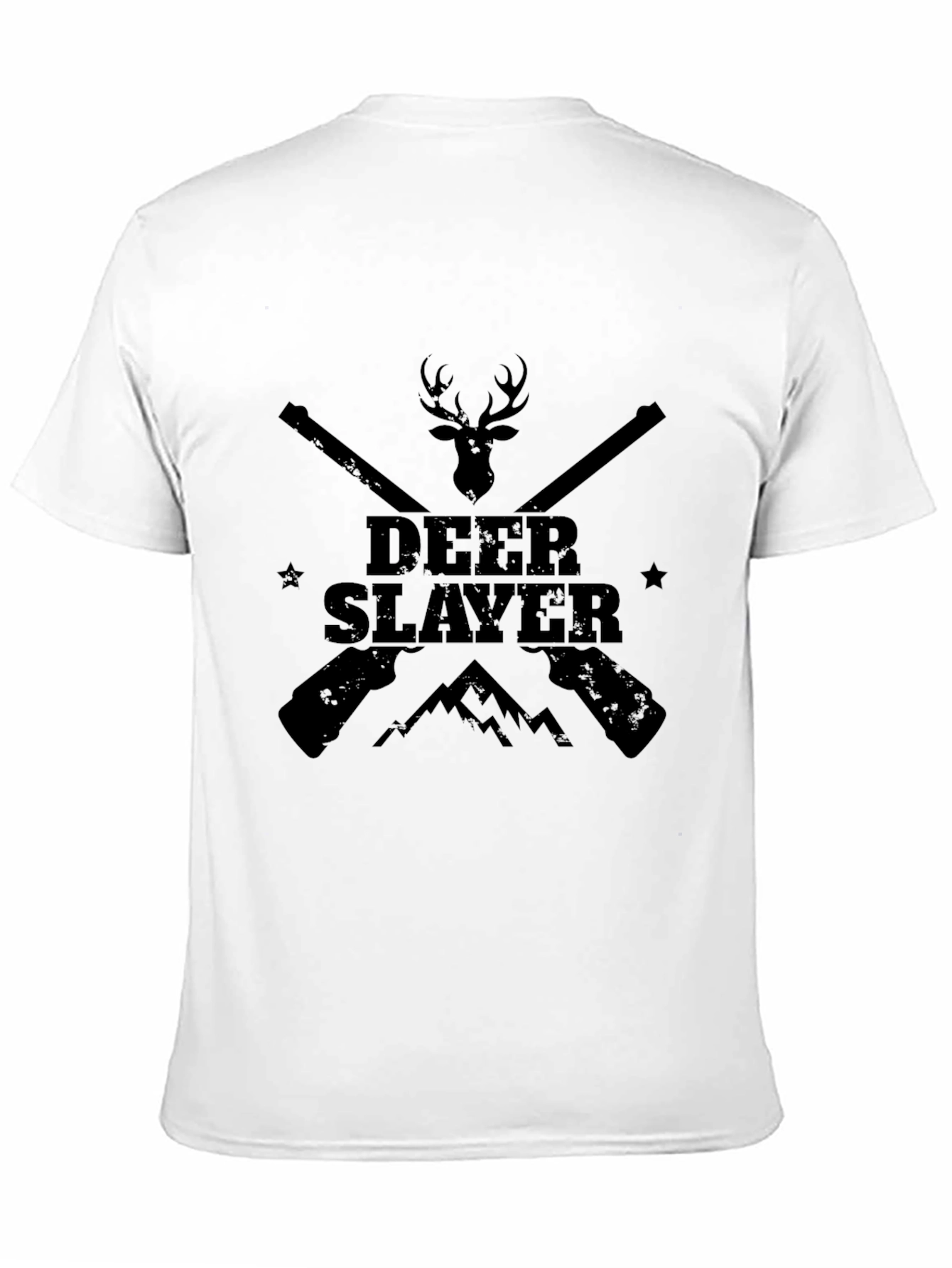 Deer Slayer Graphic Tee - Black