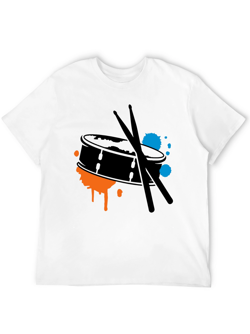 Drum Kit Splash Graphic Tee - Black