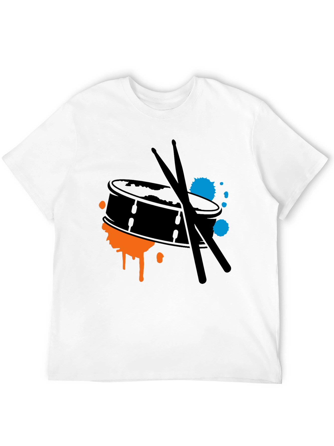 Drum Kit Splash Graphic Tee - Black