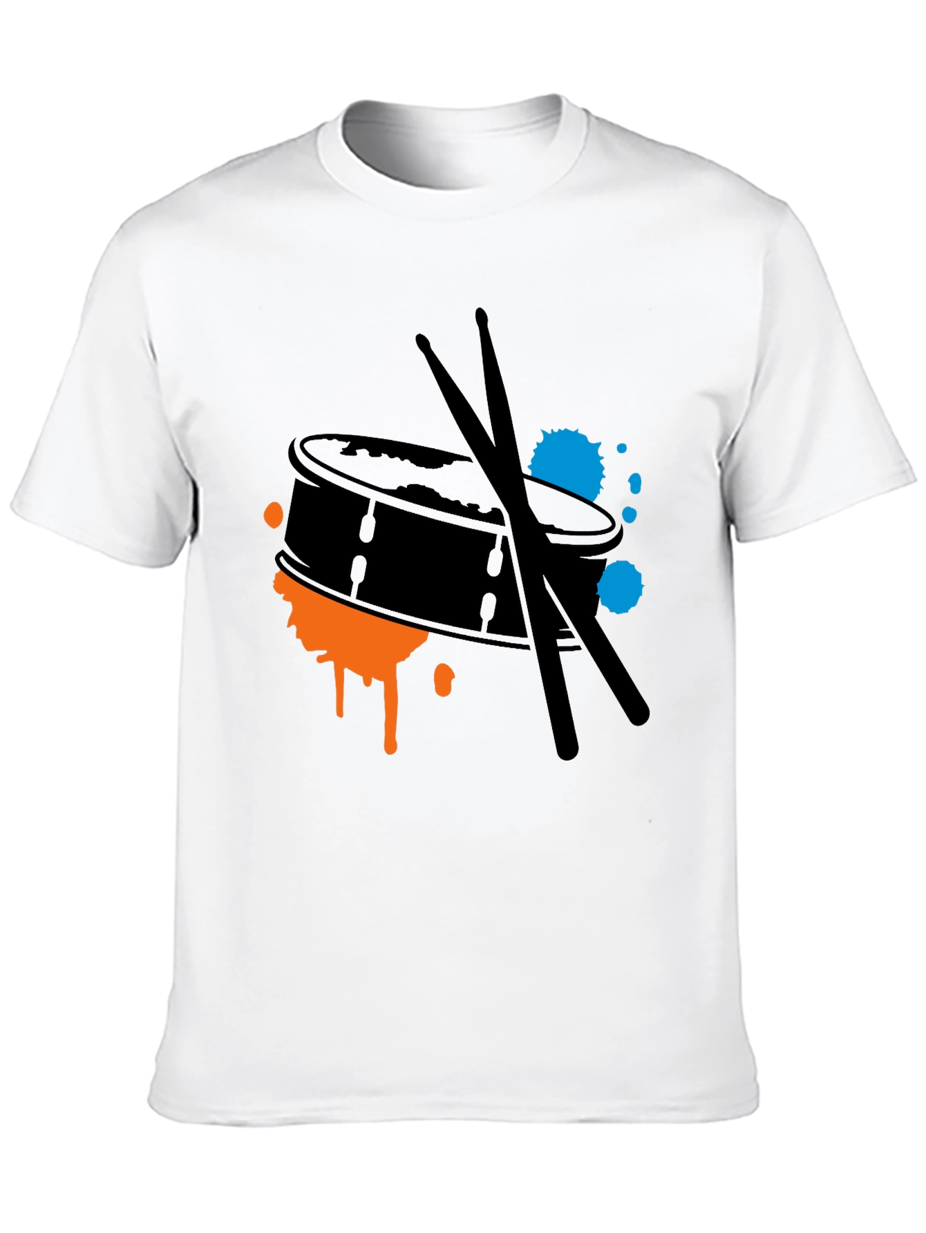 Drum Kit Splash Graphic Tee - Black