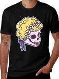 Skull Floral T-Shirt - Cute & Edgy Style
