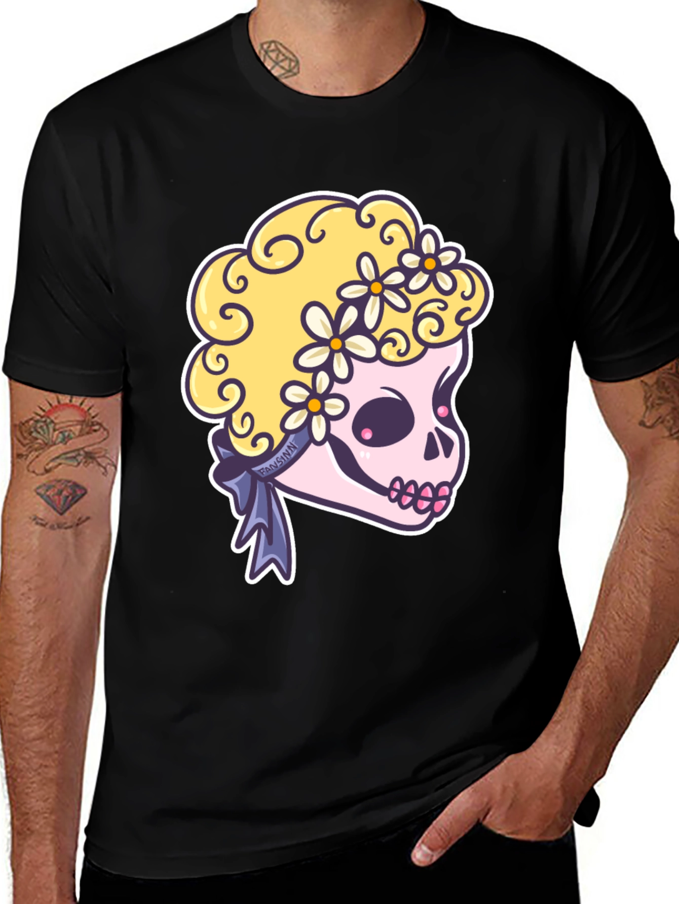 Skull Floral T-Shirt - Cute & Edgy Style