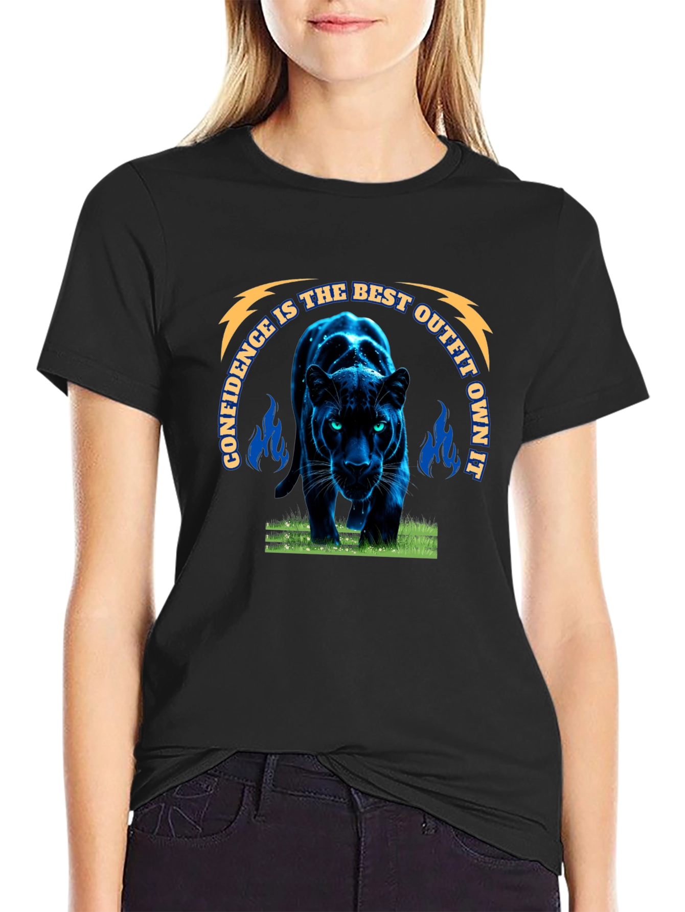 Confidence is the Best Outfit Black T-Shirt