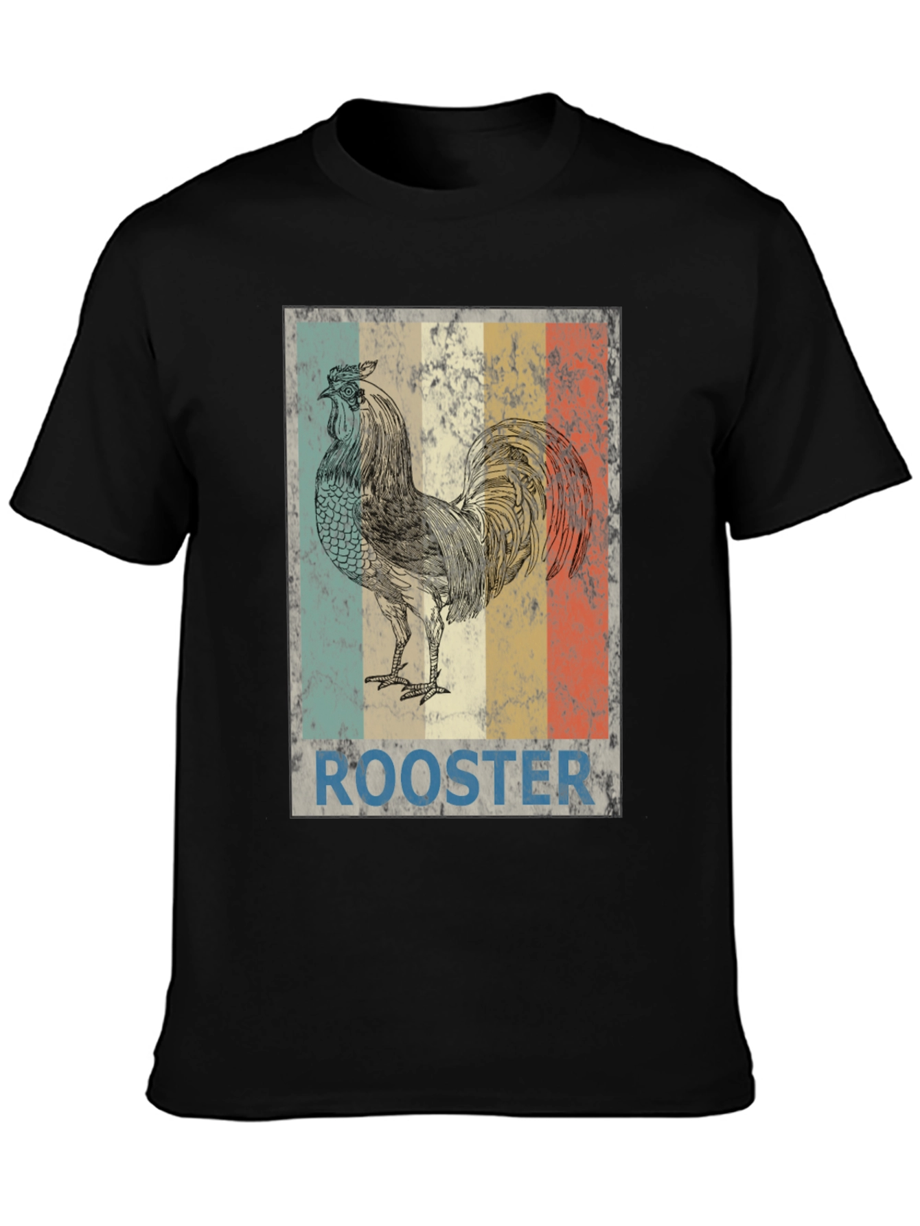 Vintage Rooster Graphic T-Shirt