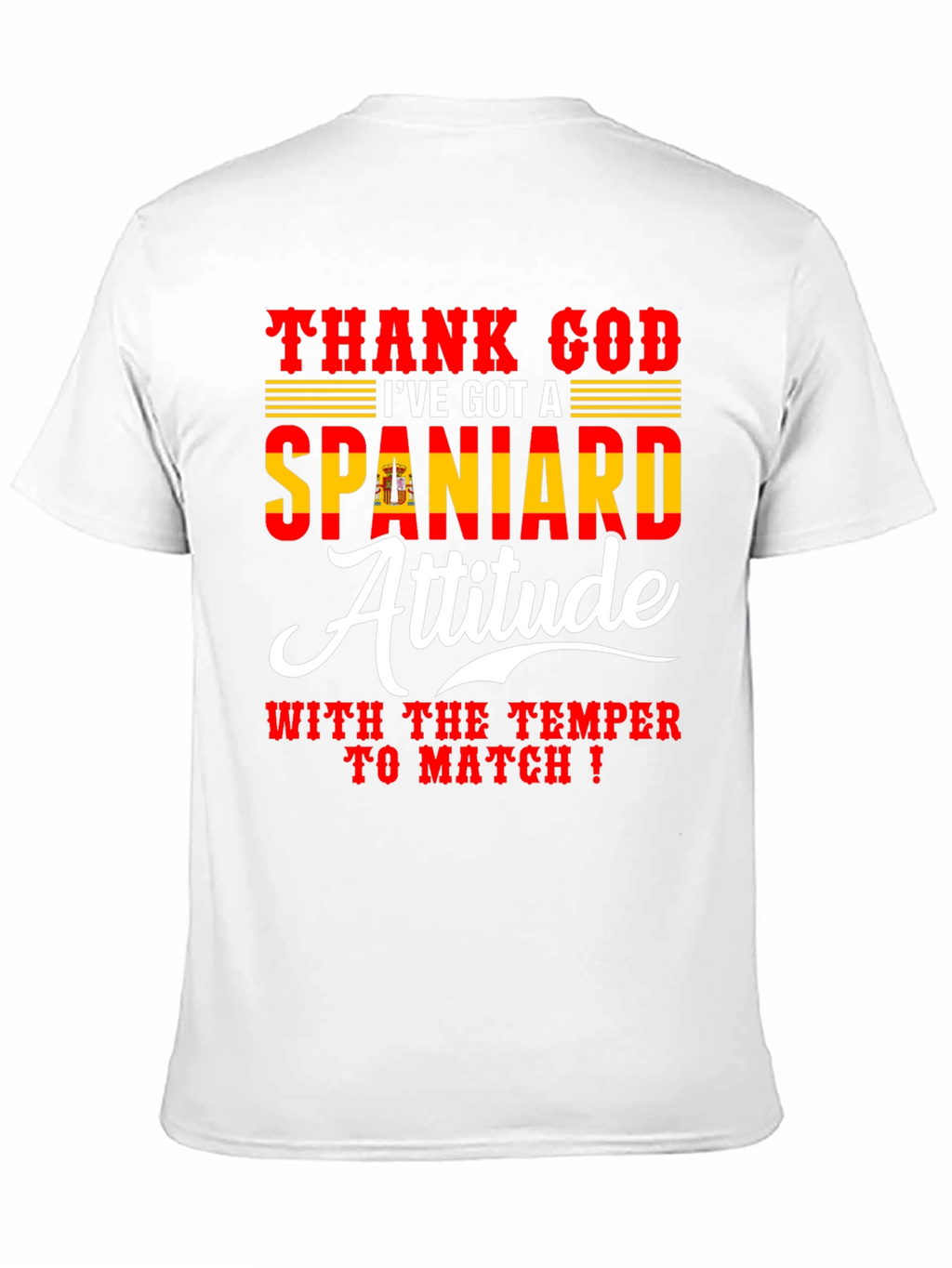Spanish Attitude T-Shirt - Mens Black Tee