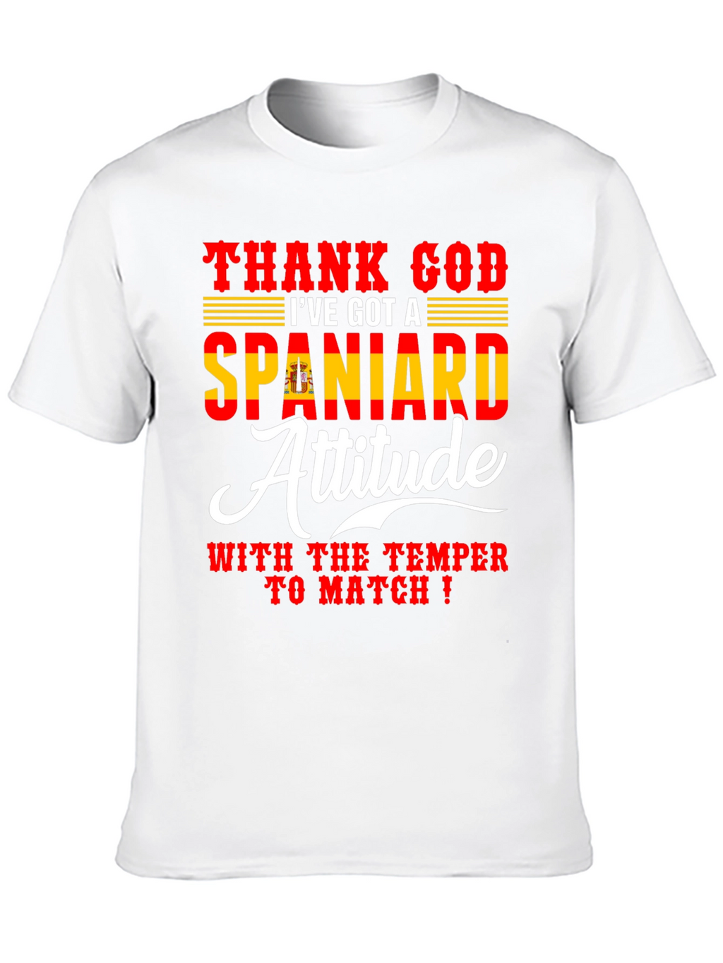 Spanish Attitude T-Shirt - Mens Black Tee
