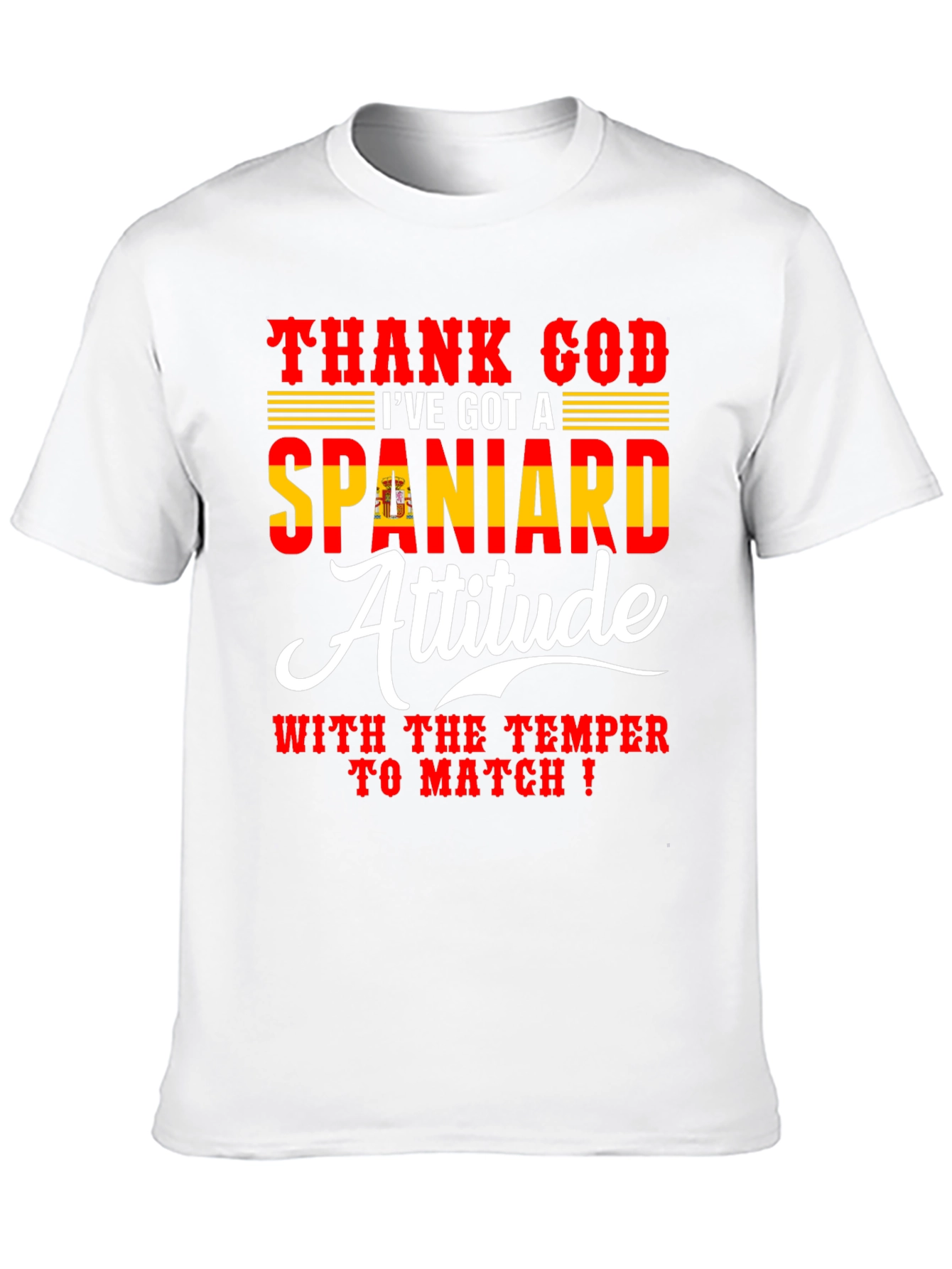 Spanish Attitude T-Shirt - Mens Black Tee