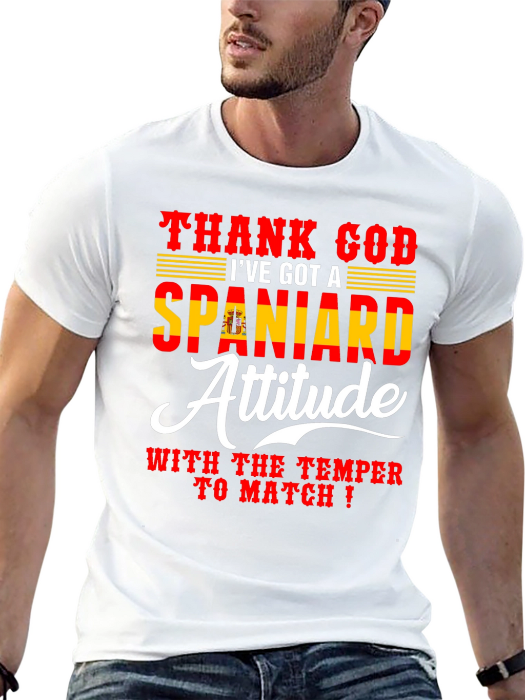 Spanish Attitude T-Shirt - Mens Black Tee