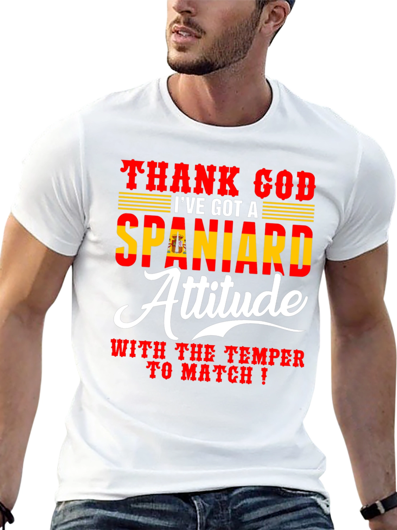 Spanish Attitude T-Shirt - Mens Black Tee
