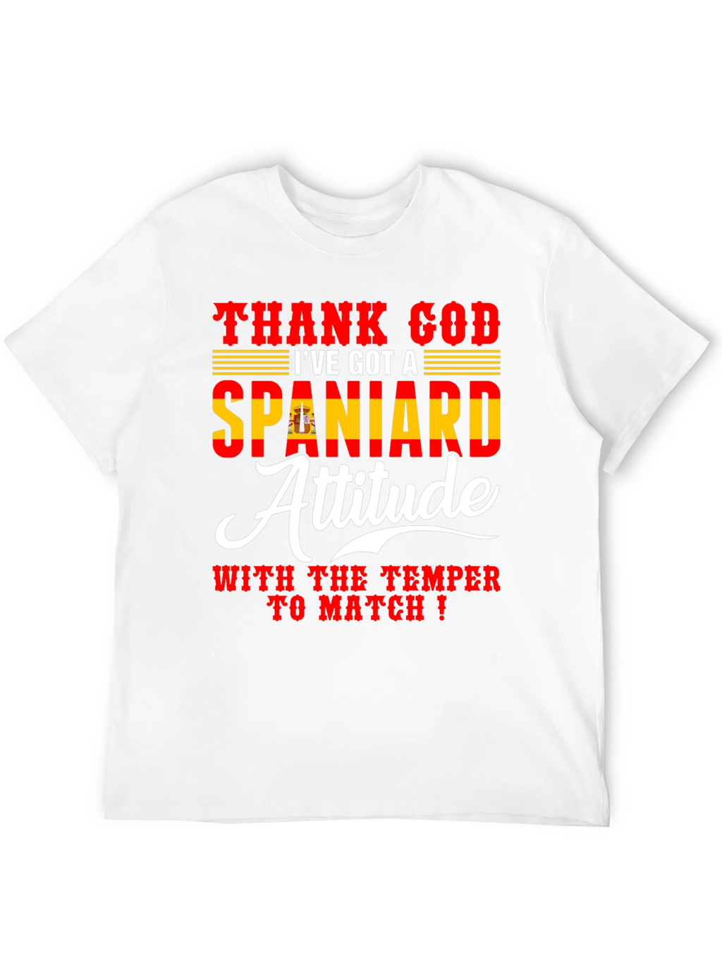 Spanish Attitude T-Shirt - Mens Black Tee
