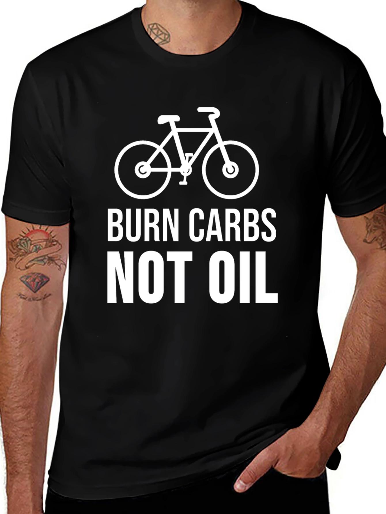 Burn Carbs Not Oil - Cycling T-Shirt
