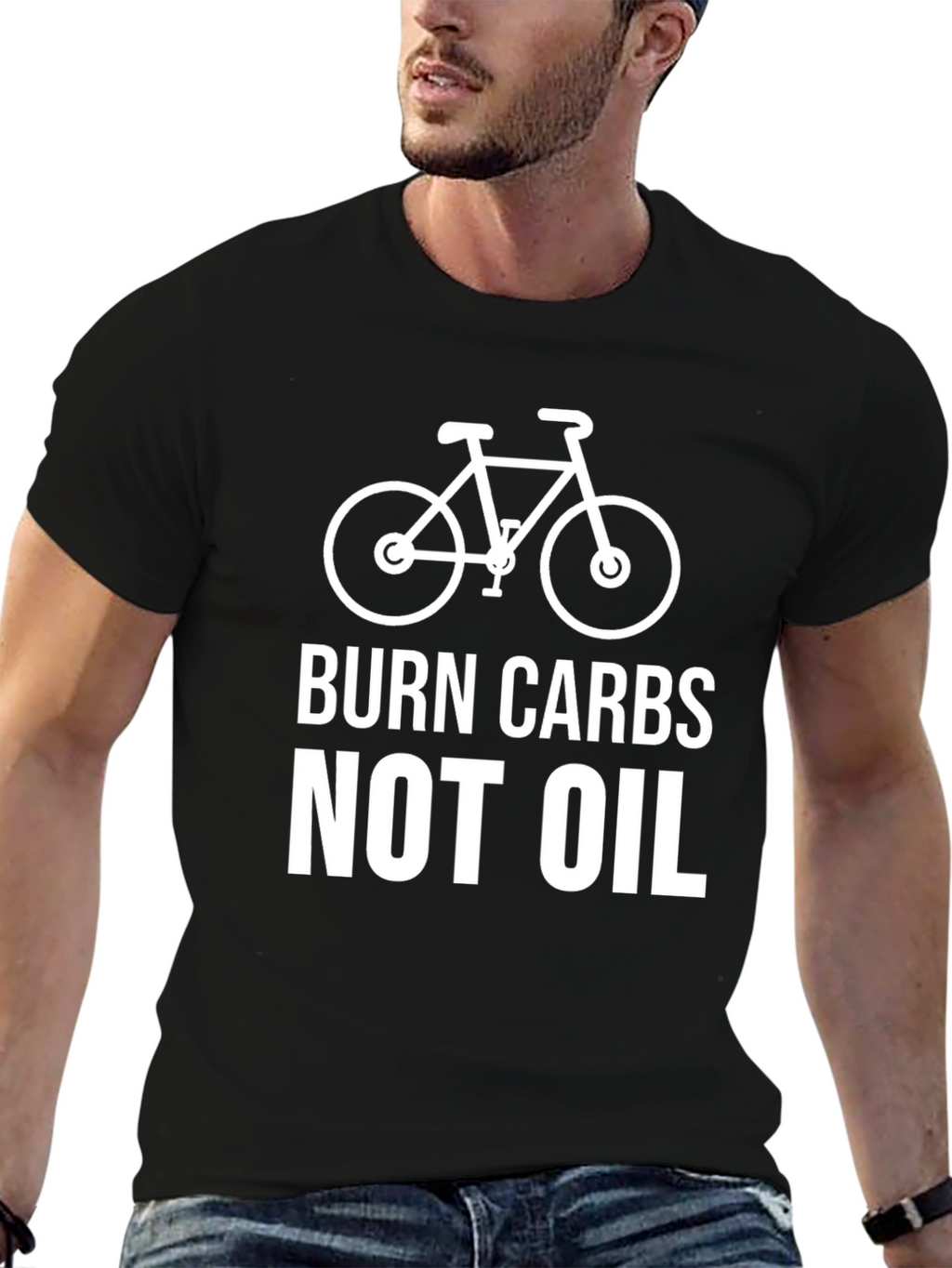Burn Carbs Not Oil - Cycling T-Shirt
