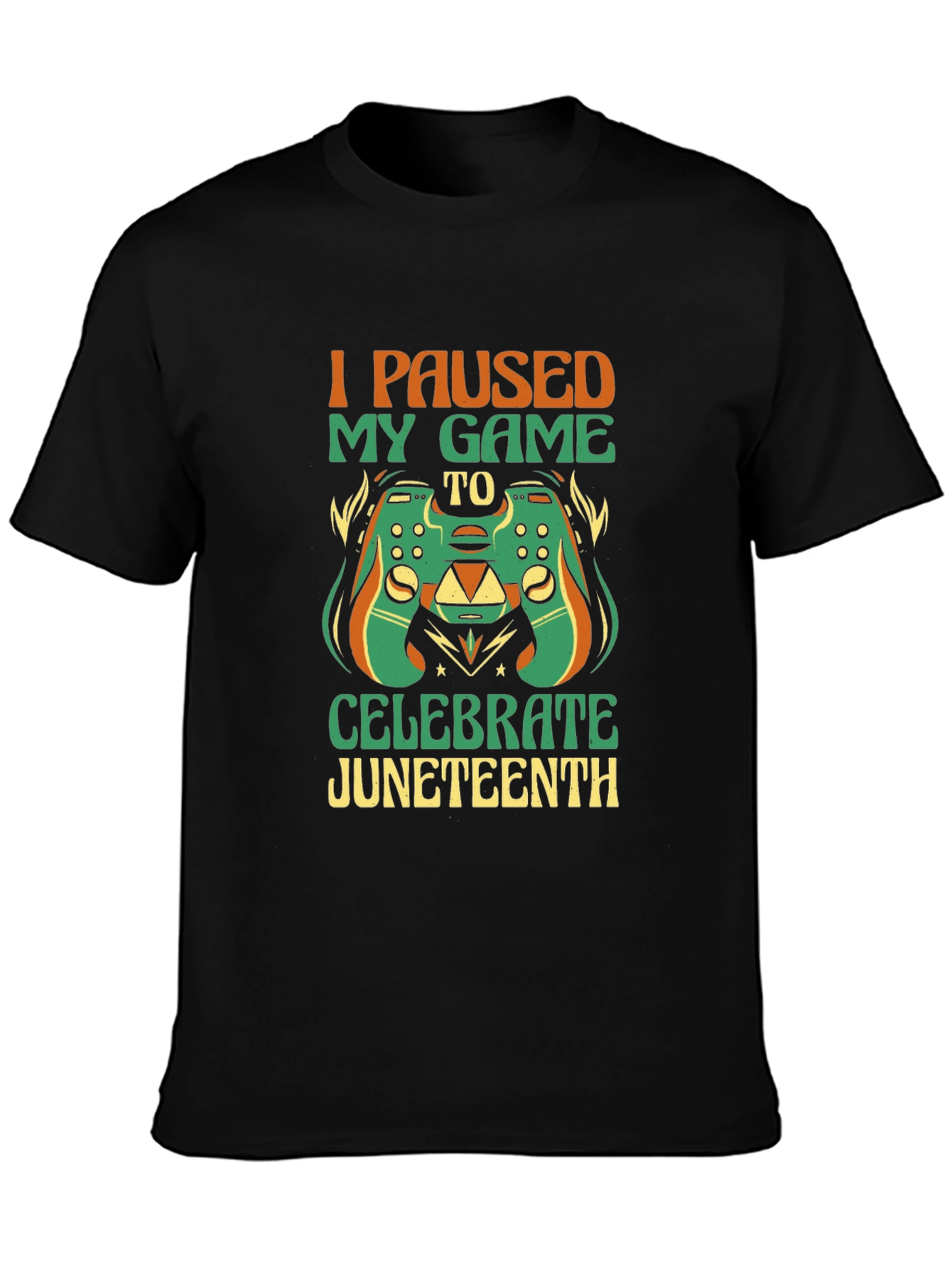 Juneteenth Gamer T-Shirt - I Paused My Game to Celebrate