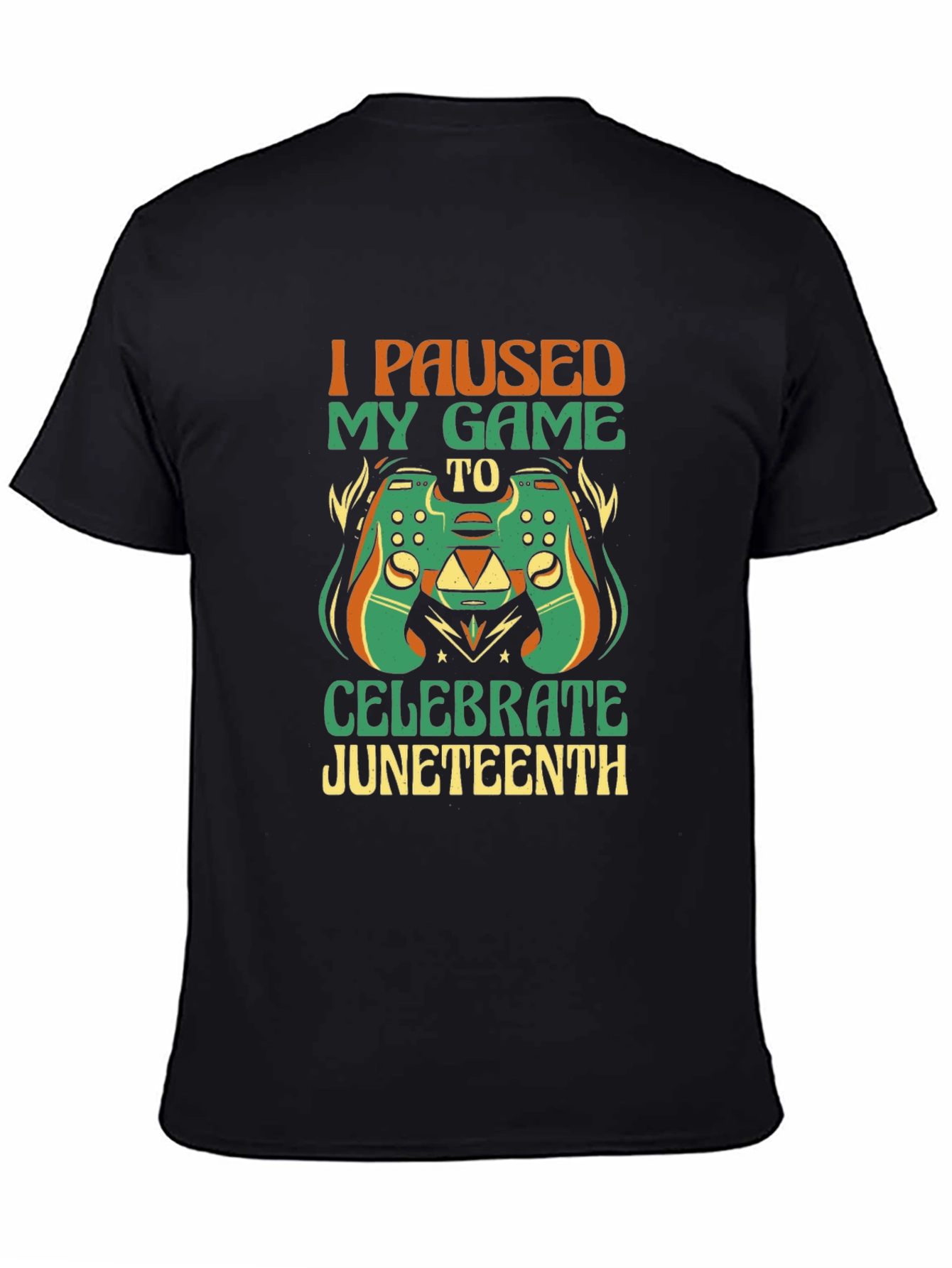 Juneteenth Gamer T-Shirt - I Paused My Game to Celebrate