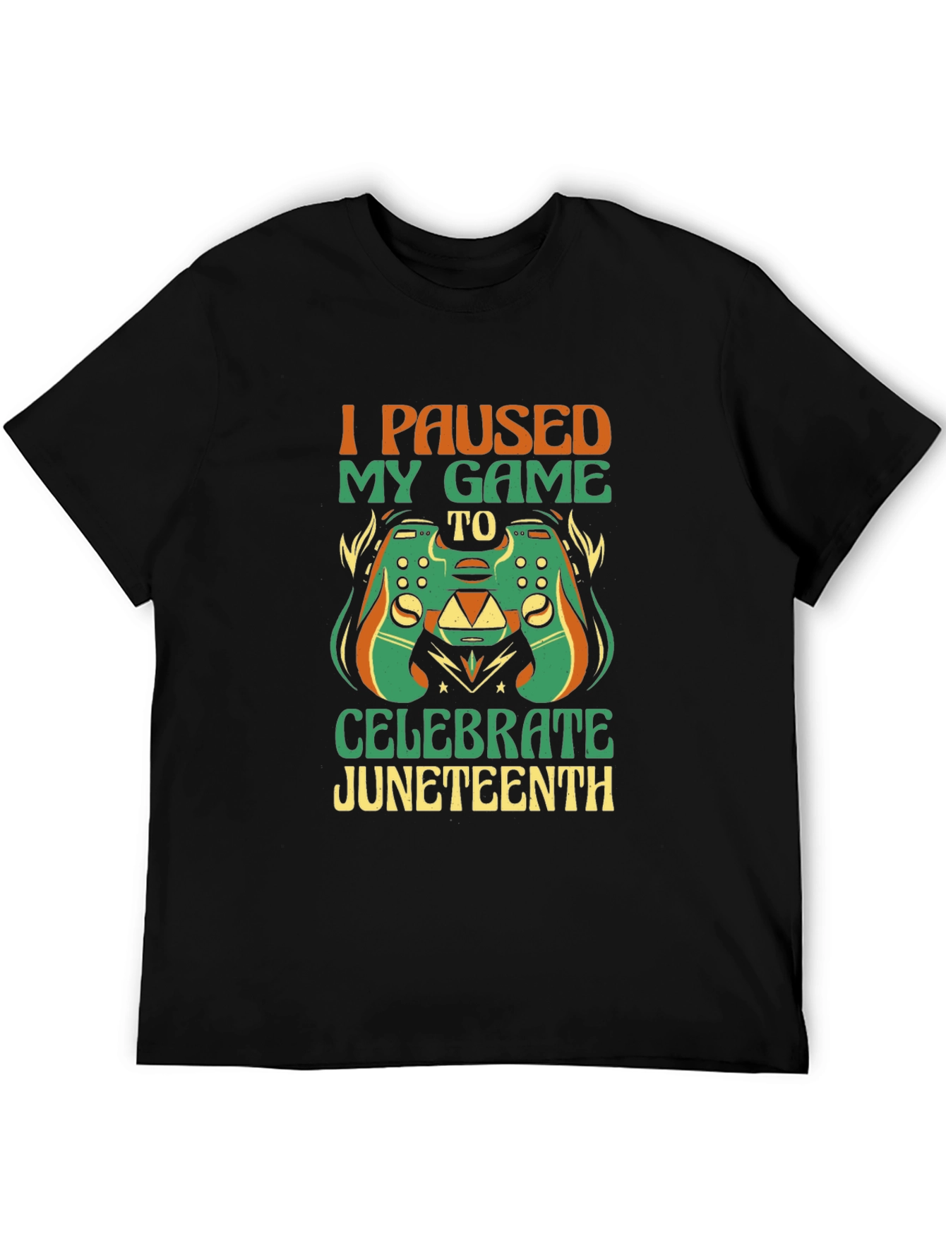 Juneteenth Gamer T-Shirt - I Paused My Game to Celebrate