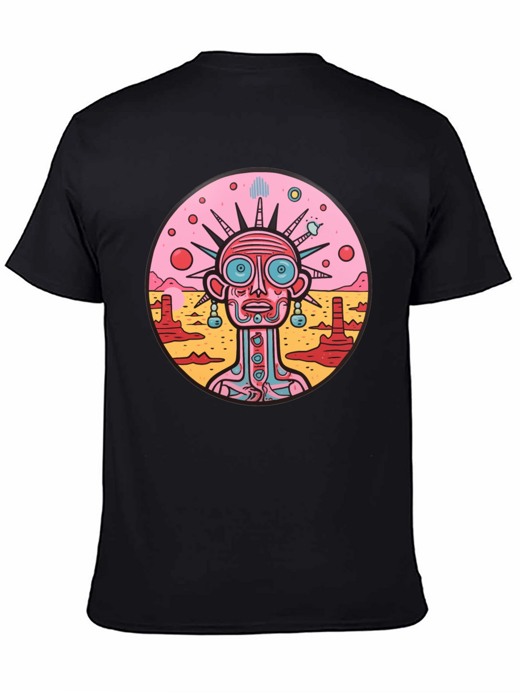 Surreal Alien Graphic Print T-Shirt