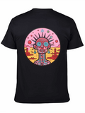 Surreal Alien Graphic Print T-Shirt