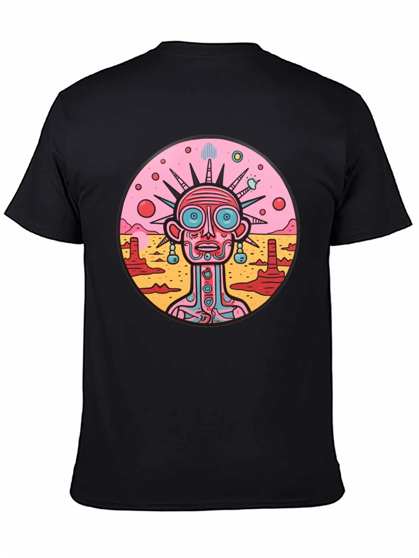 Surreal Alien Graphic Print T-Shirt
