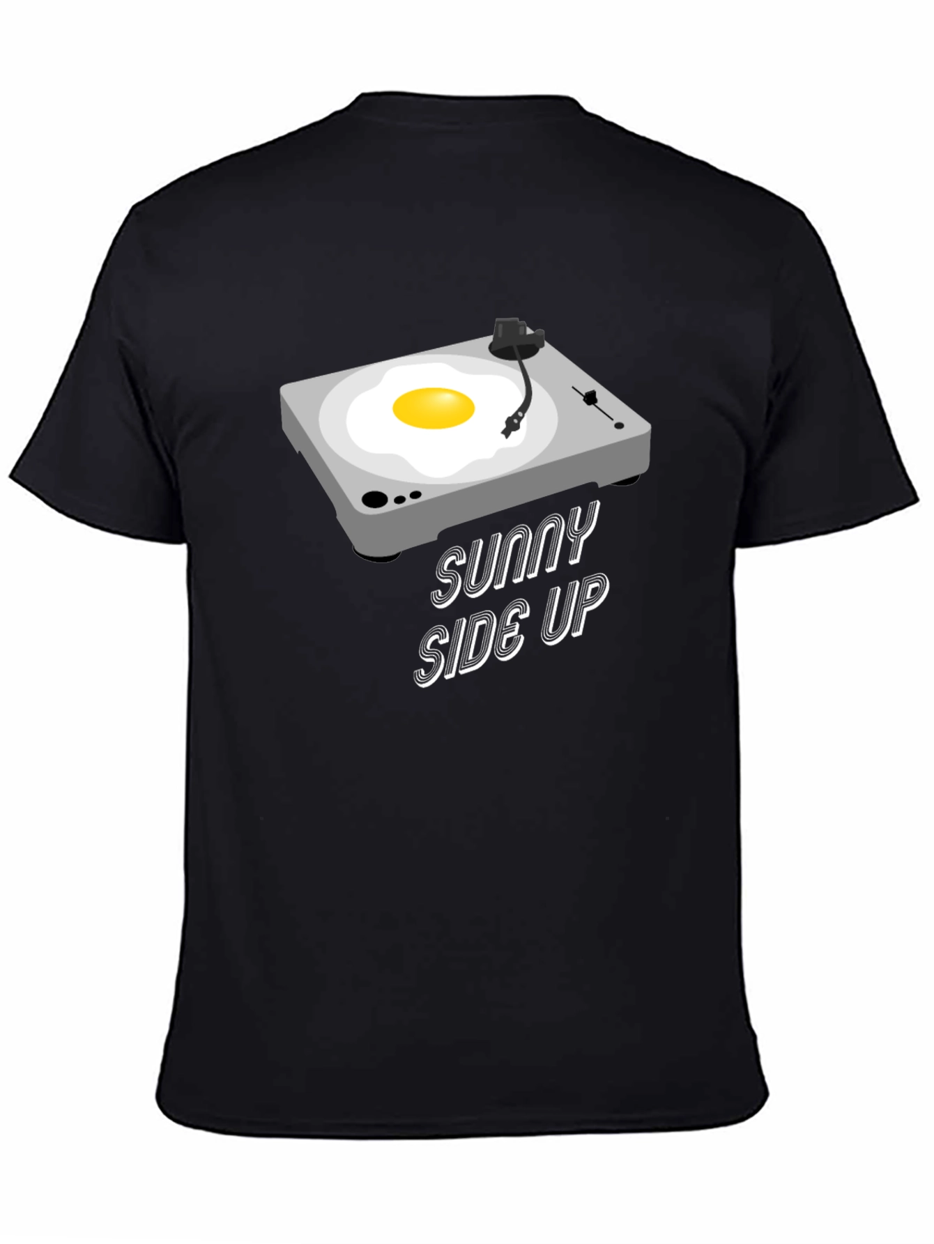 Sunny Side Up Record Player Graphic T-Shirt