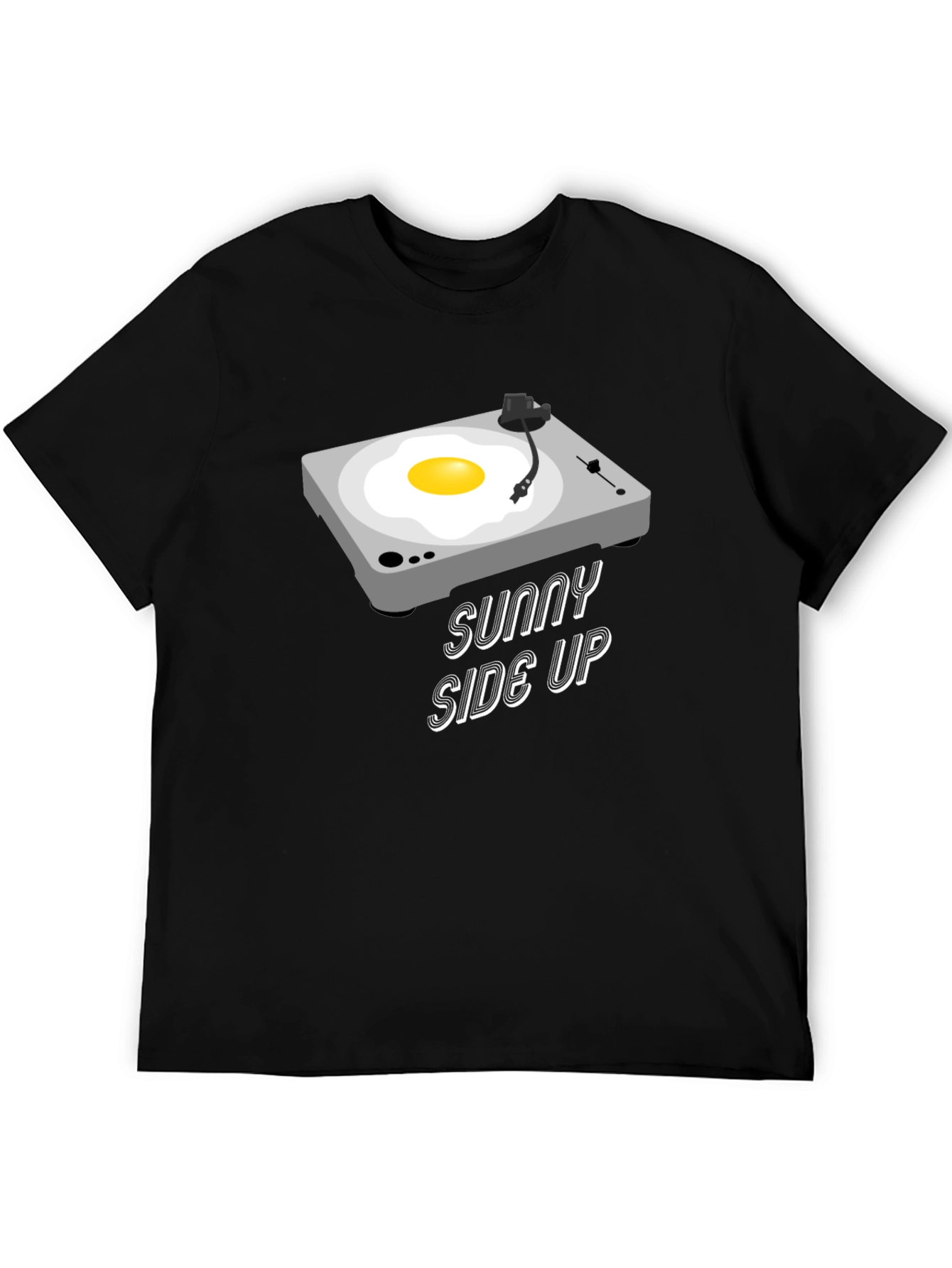 Sunny Side Up Record Player Graphic T-Shirt