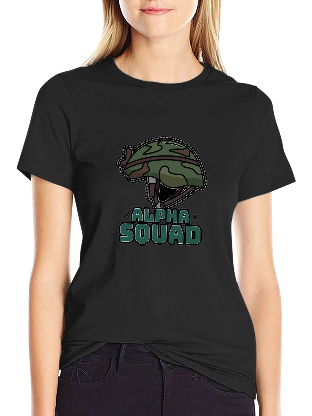 Alpha Squad Graphic Tee - Military Style T-Shirt