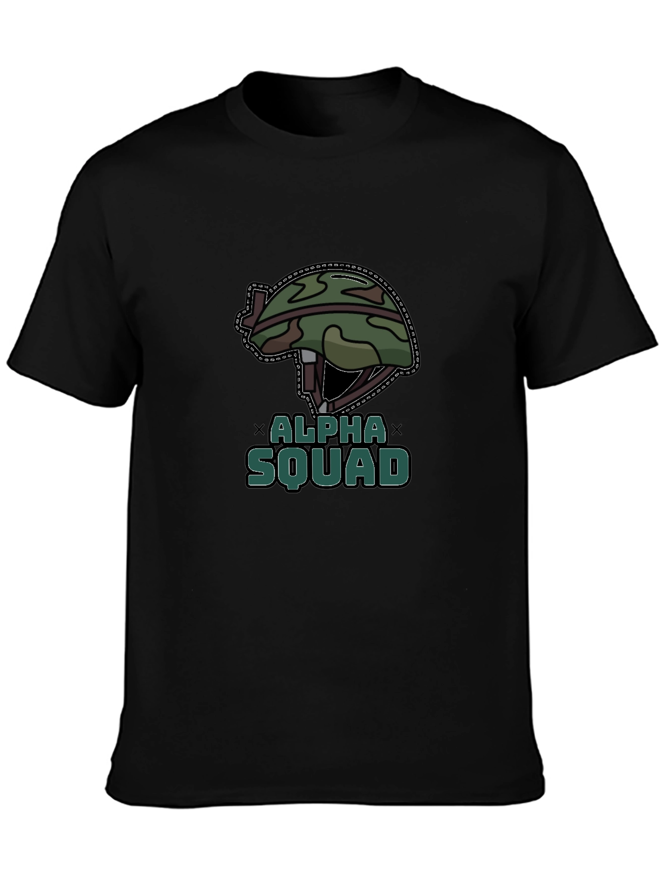 Alpha Squad Graphic Tee - Military Style T-Shirt