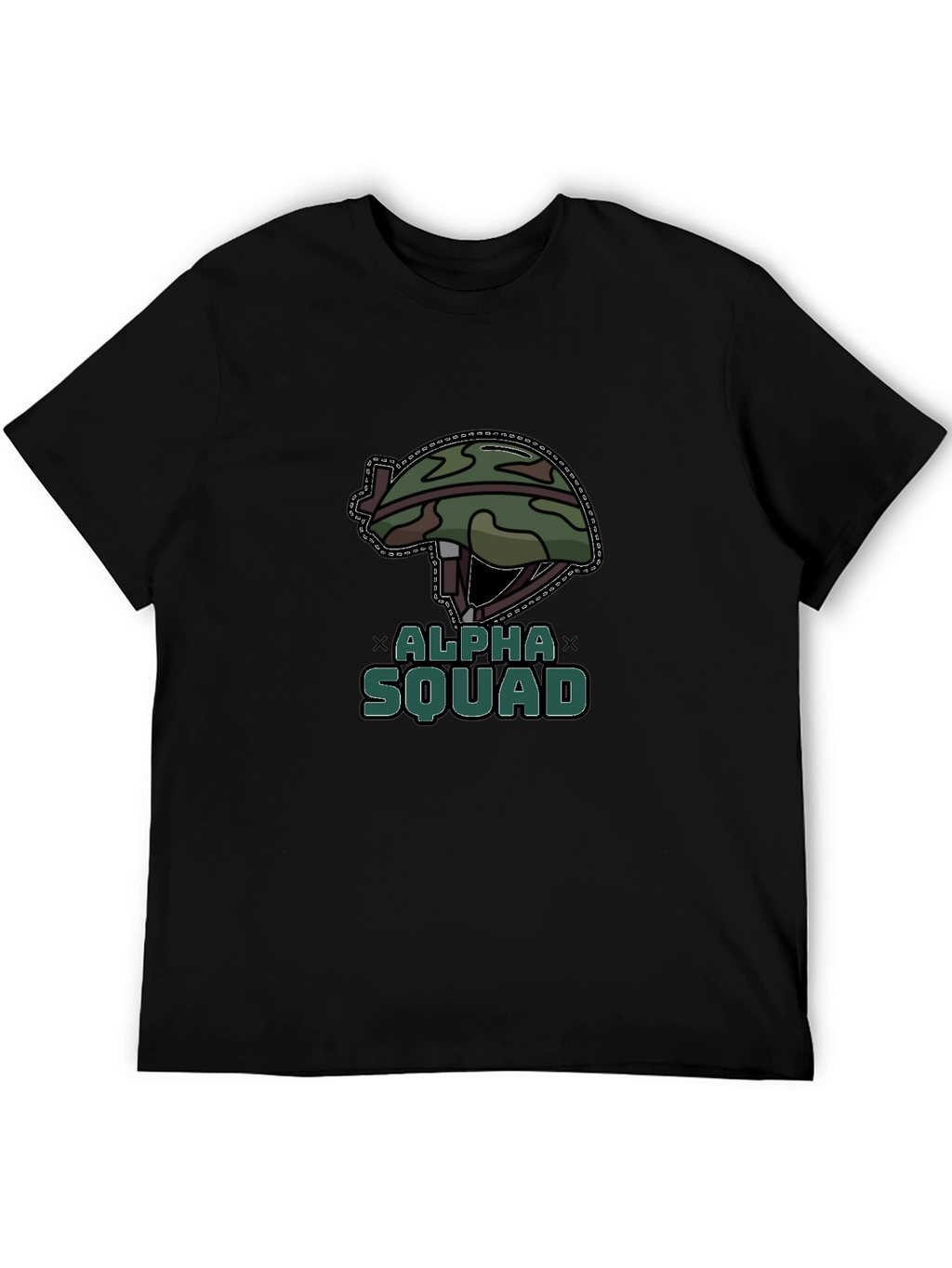 Alpha Squad Graphic Tee - Military Style T-Shirt