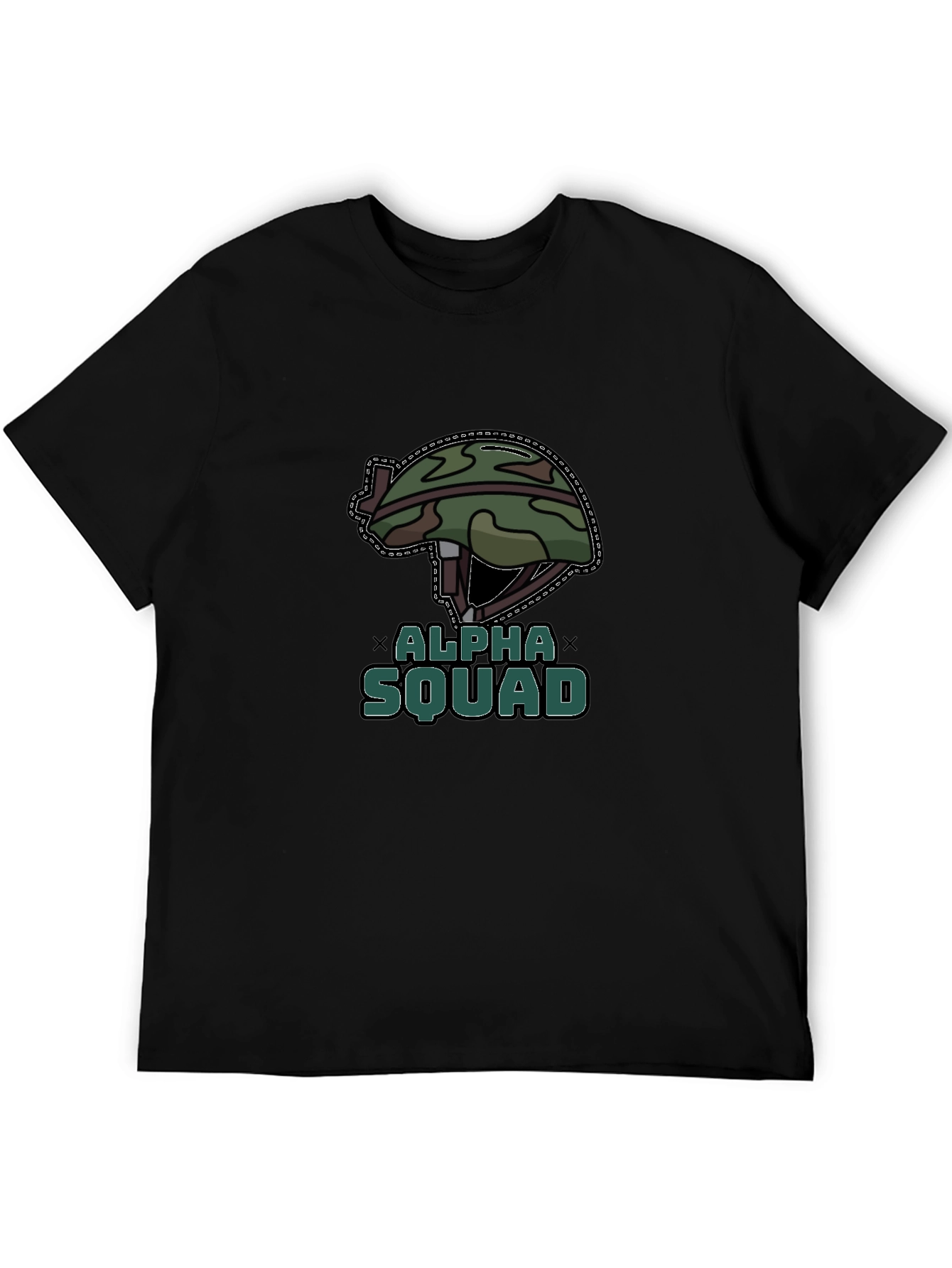 Alpha Squad Graphic Tee - Military Style T-Shirt
