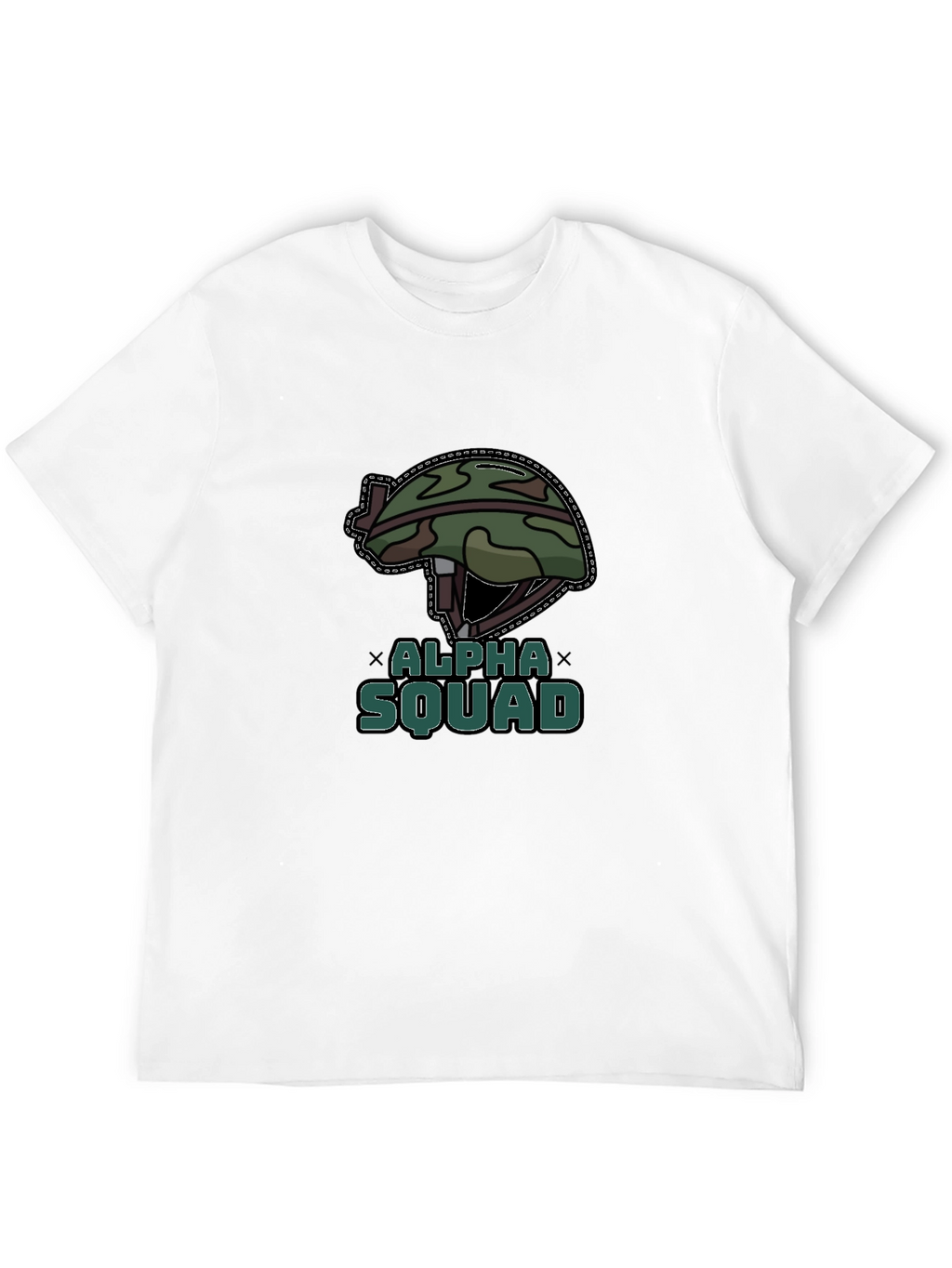 Alpha Squad Graphic Tee - Military Style T-Shirt