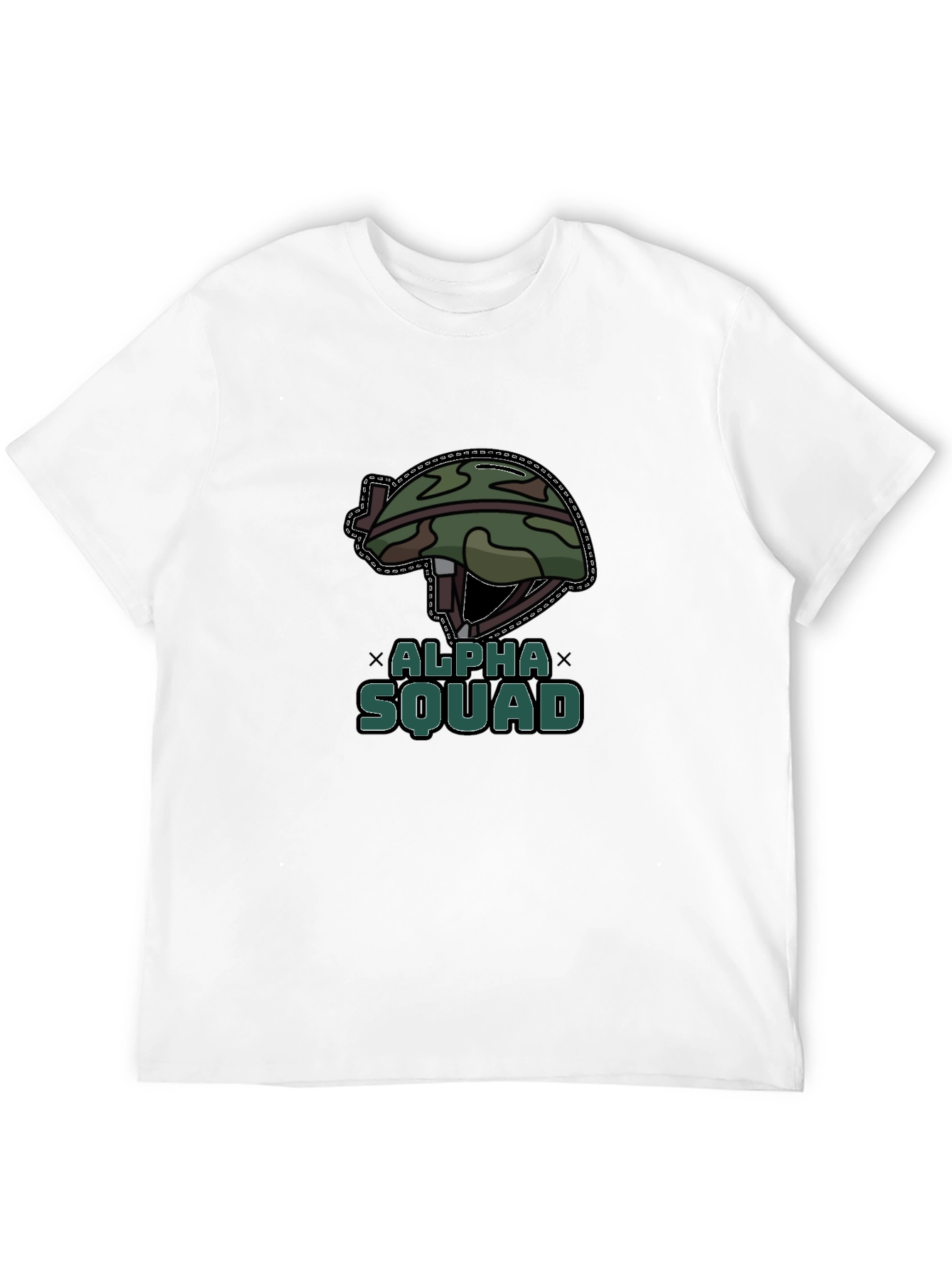 Alpha Squad Graphic Tee - Military Style T-Shirt