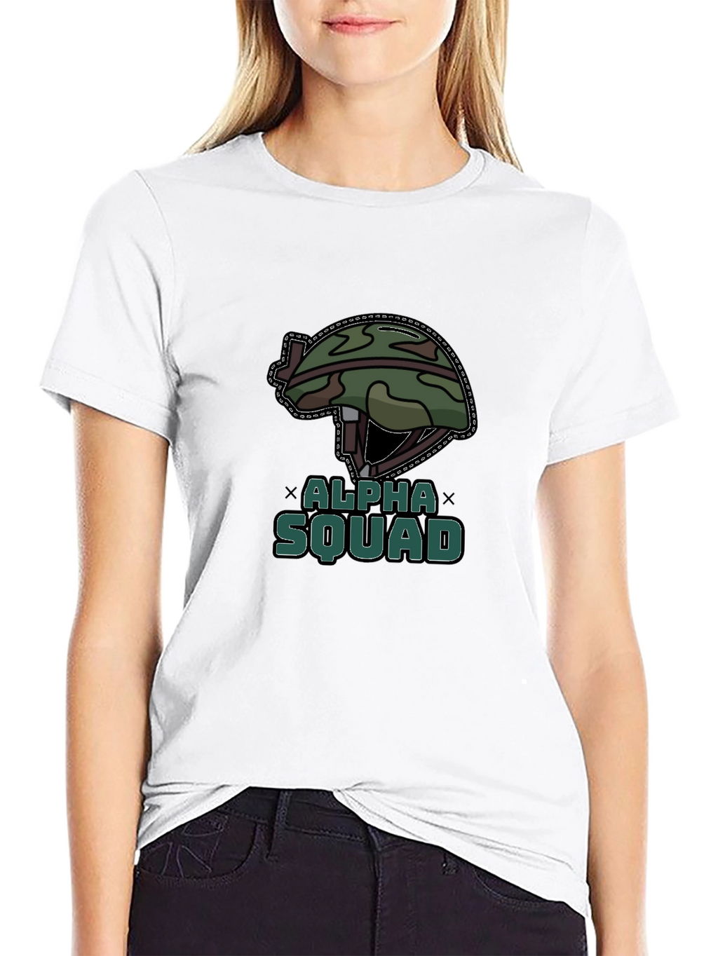Alpha Squad Graphic Tee - Military Style T-Shirt