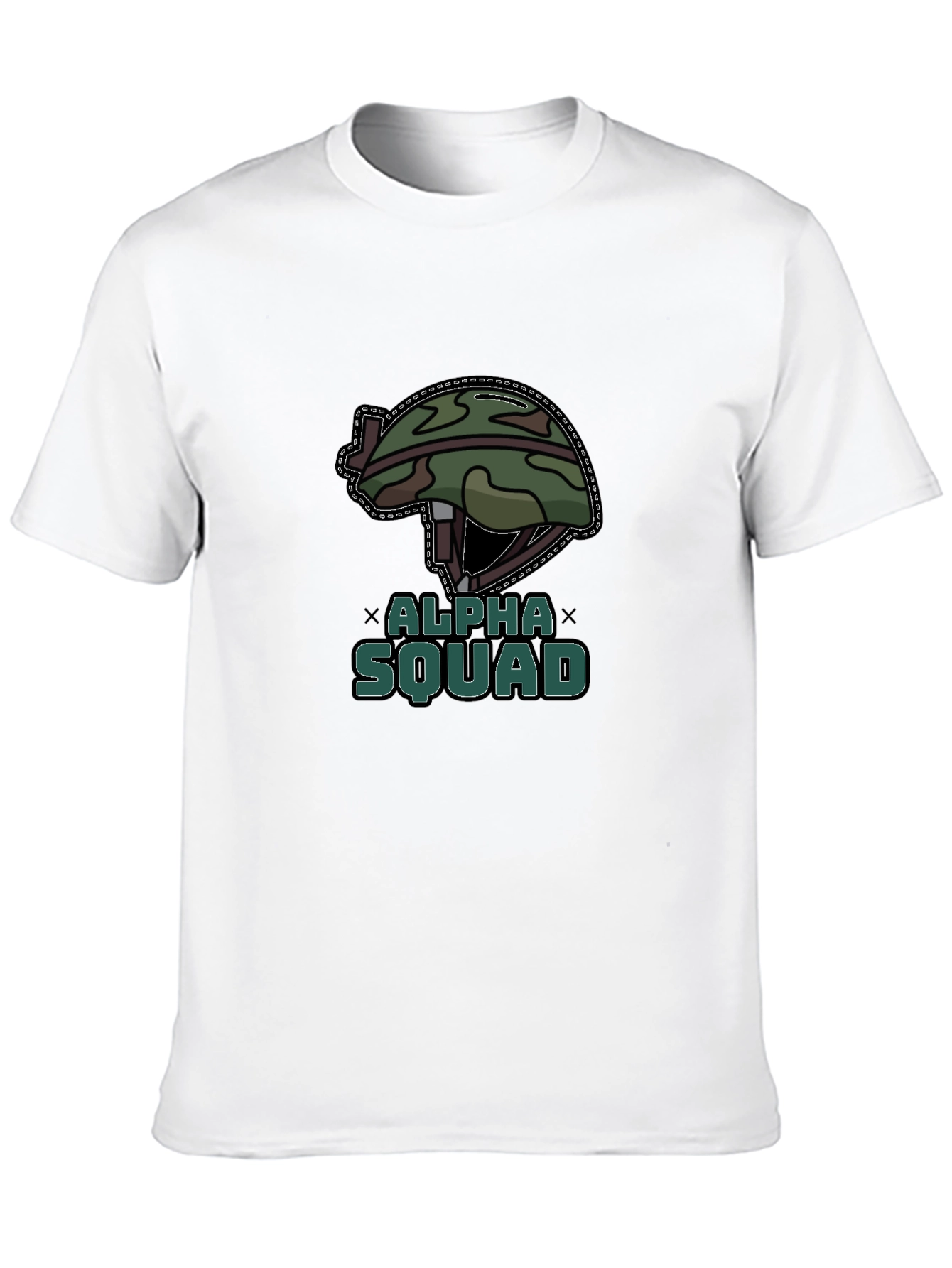 Alpha Squad Graphic Tee - Military Style T-Shirt