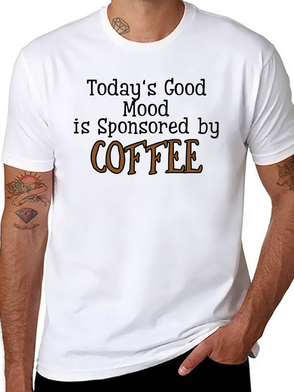 Coffee Sponsored Good Mood Graphic Tee