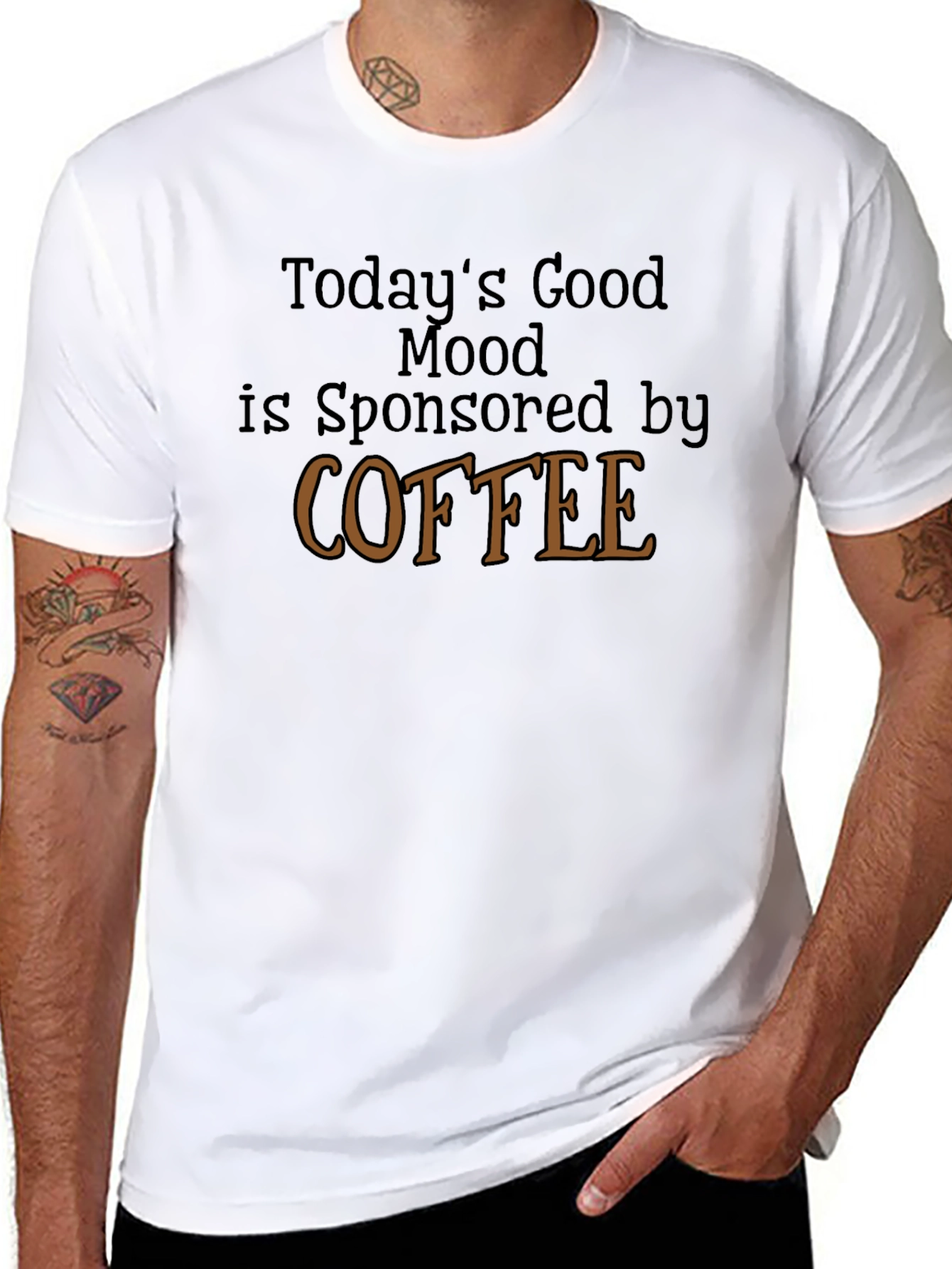 Coffee Sponsored Good Mood Graphic Tee