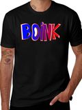Boink Graphic T-Shirt - Crew Neck Cotton Tee