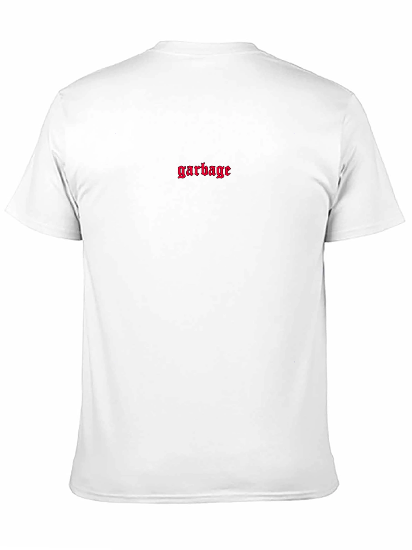 Mens Black Garbage Graphic T-Shirt