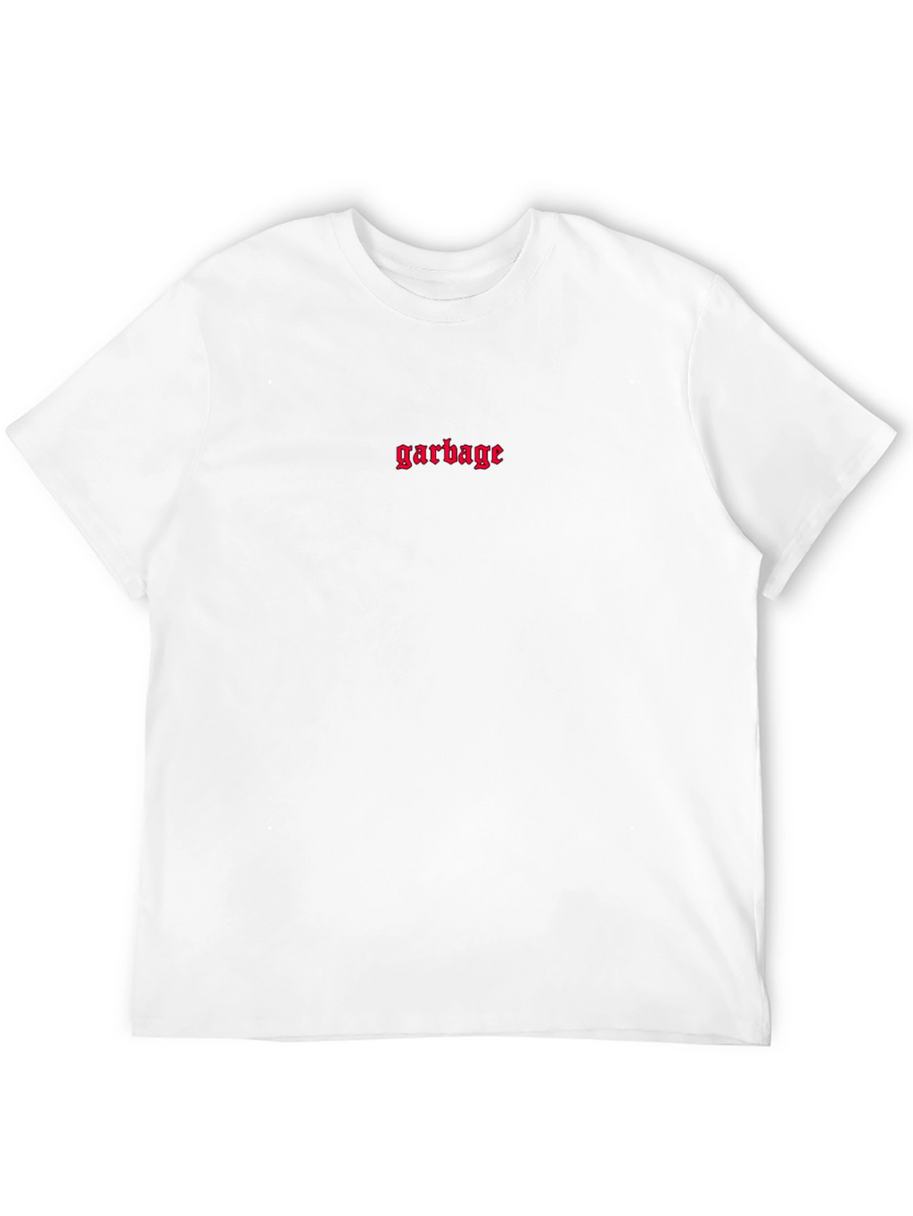 Mens Black Garbage Graphic T-Shirt