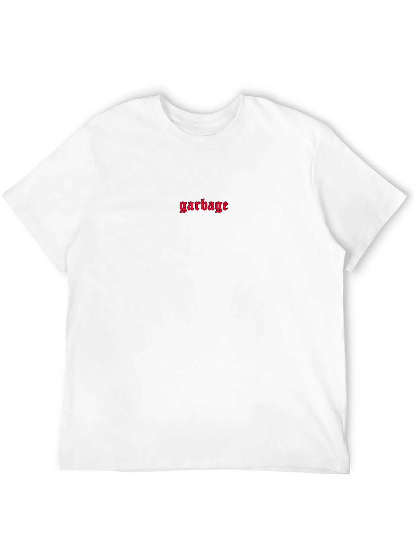 Mens Black Garbage Graphic T-Shirt
