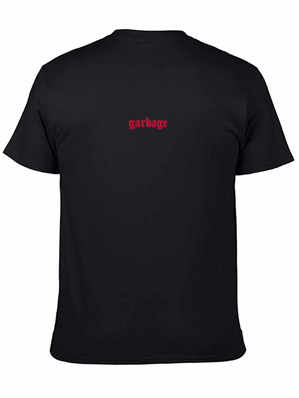 Mens Black Garbage Graphic T-Shirt