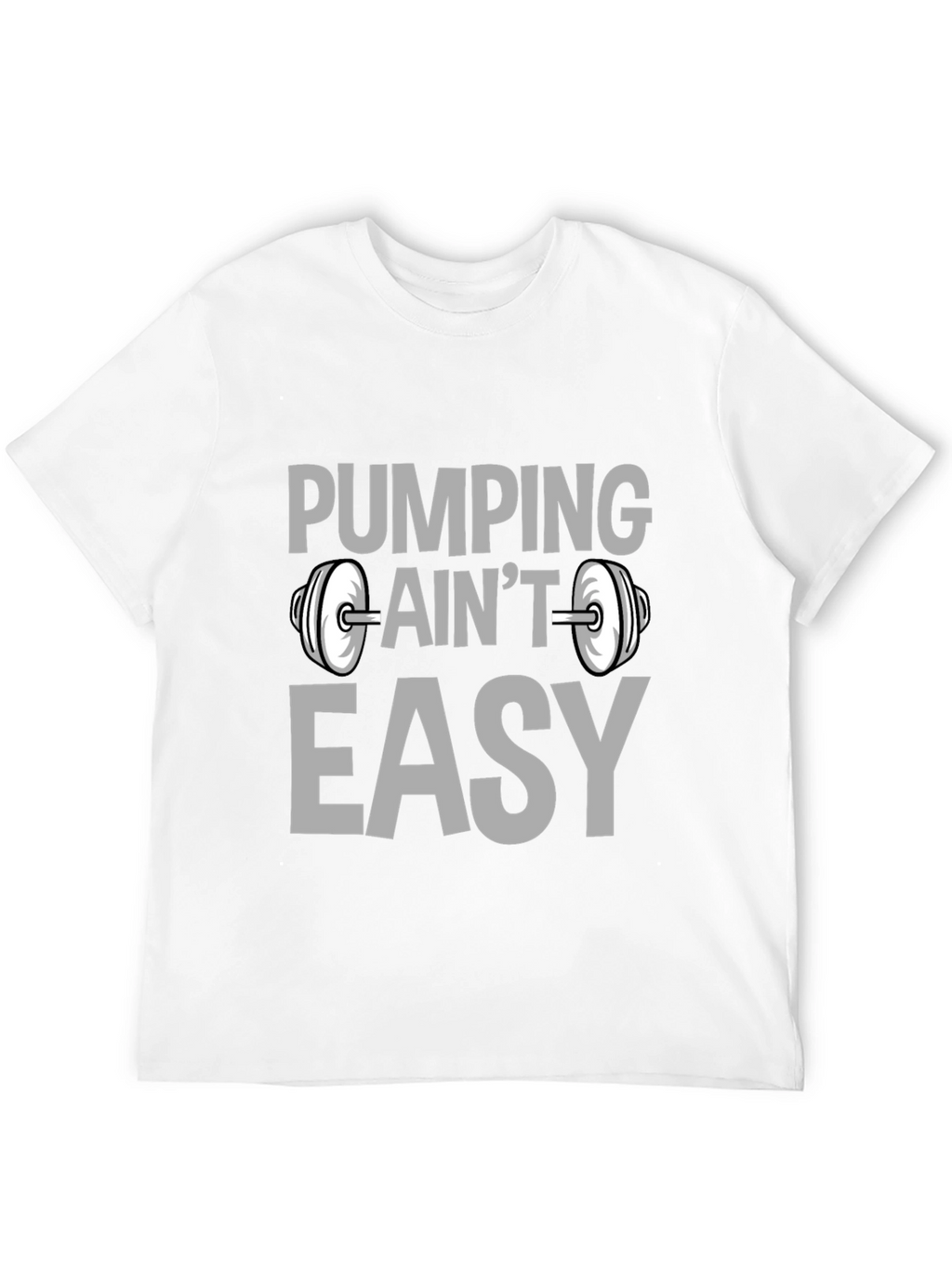 Pumping Aint Easy Black Graphic T-Shirt