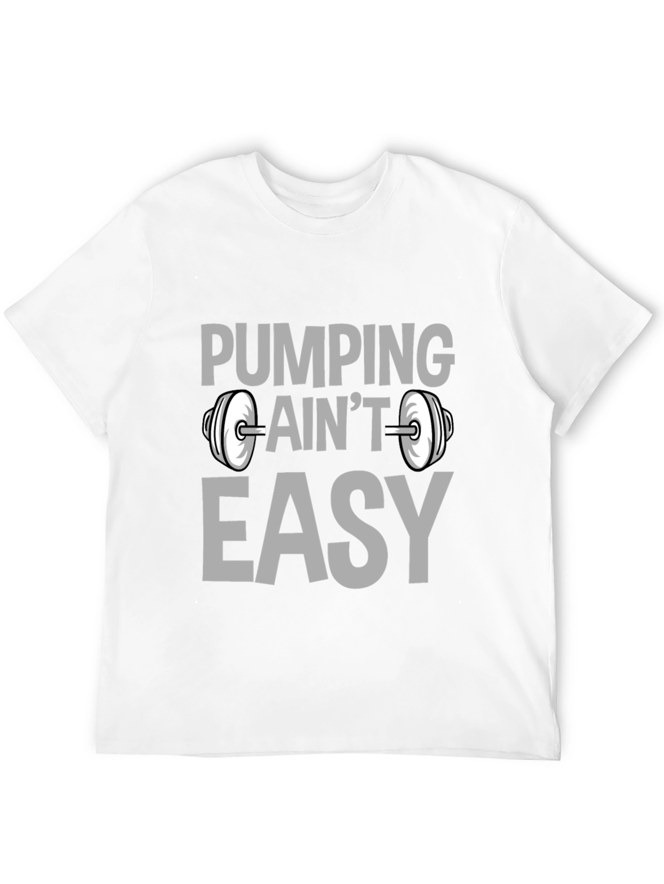 Pumping Aint Easy Black Graphic T-Shirt
