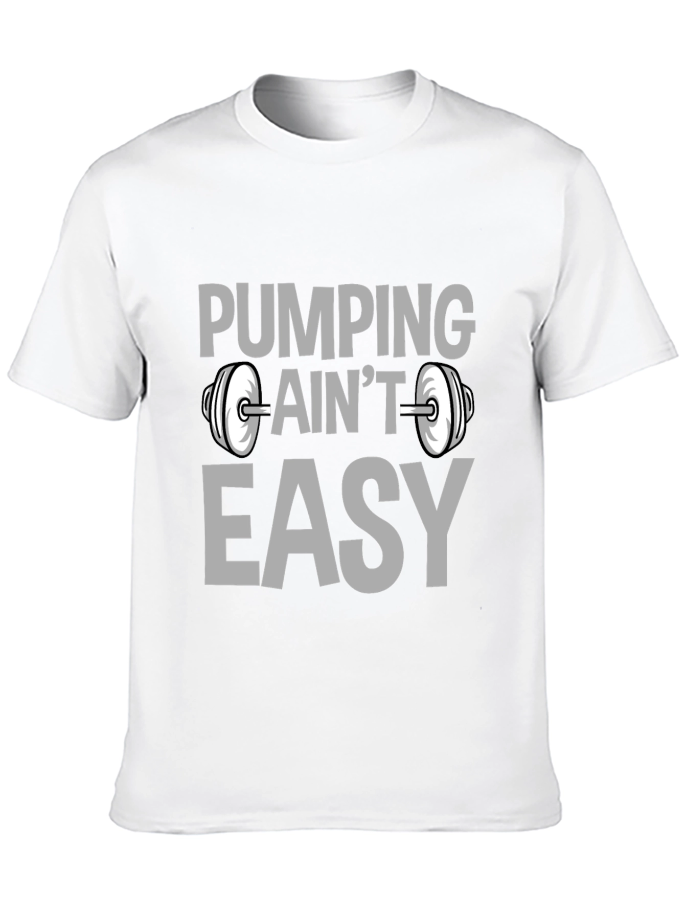 Pumping Aint Easy Black Graphic T-Shirt
