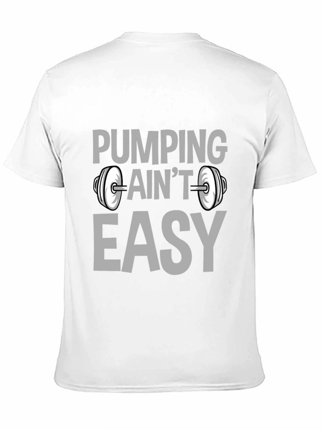Pumping Aint Easy Black Graphic T-Shirt