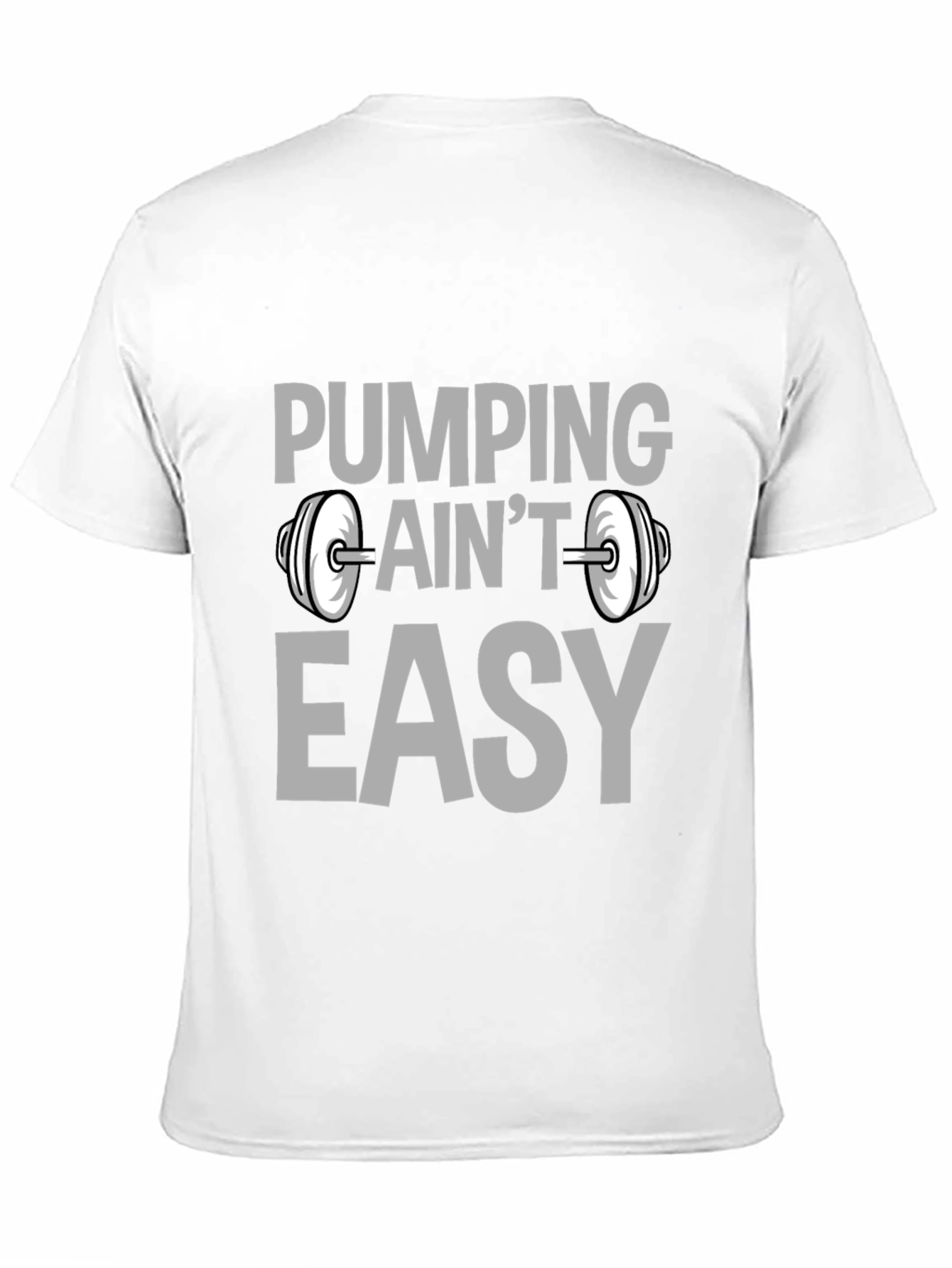 Pumping Aint Easy Black Graphic T-Shirt