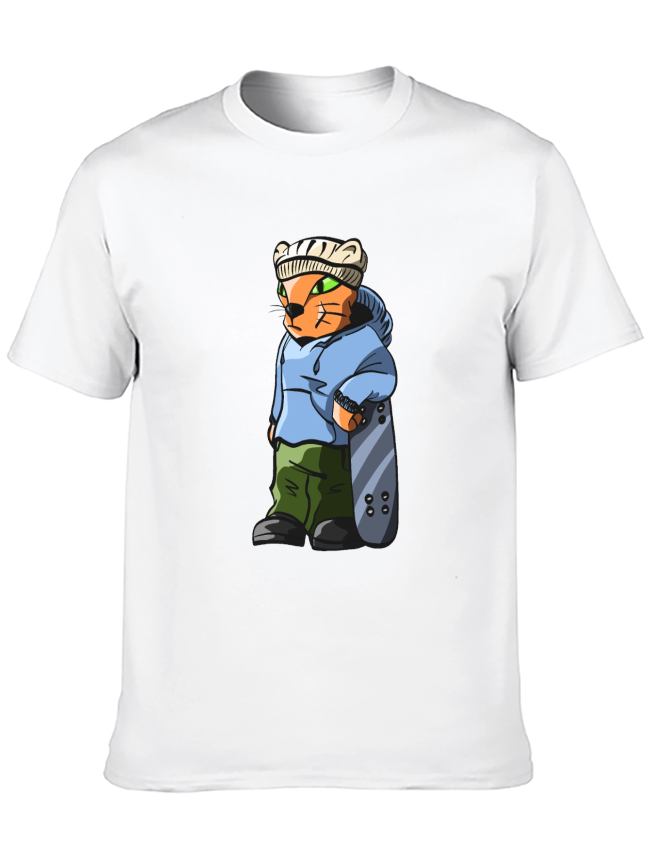Cool Cat Skater Graphic Tee