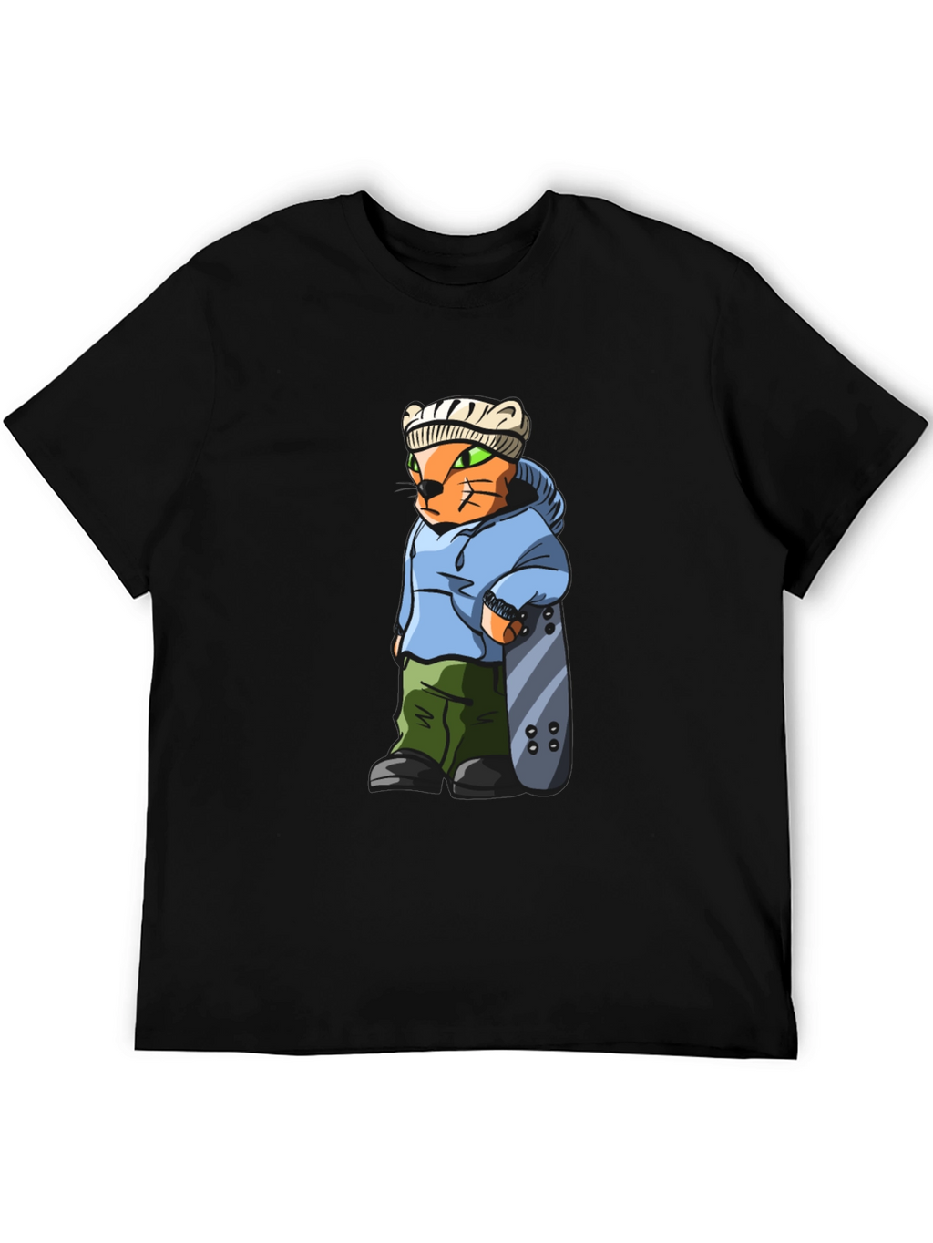 Cool Cat Skater Graphic Tee