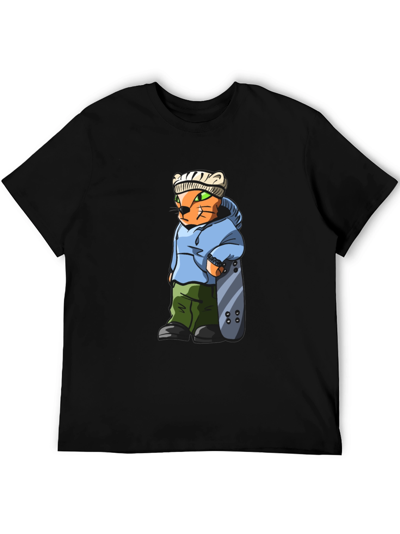Cool Cat Skater Graphic Tee