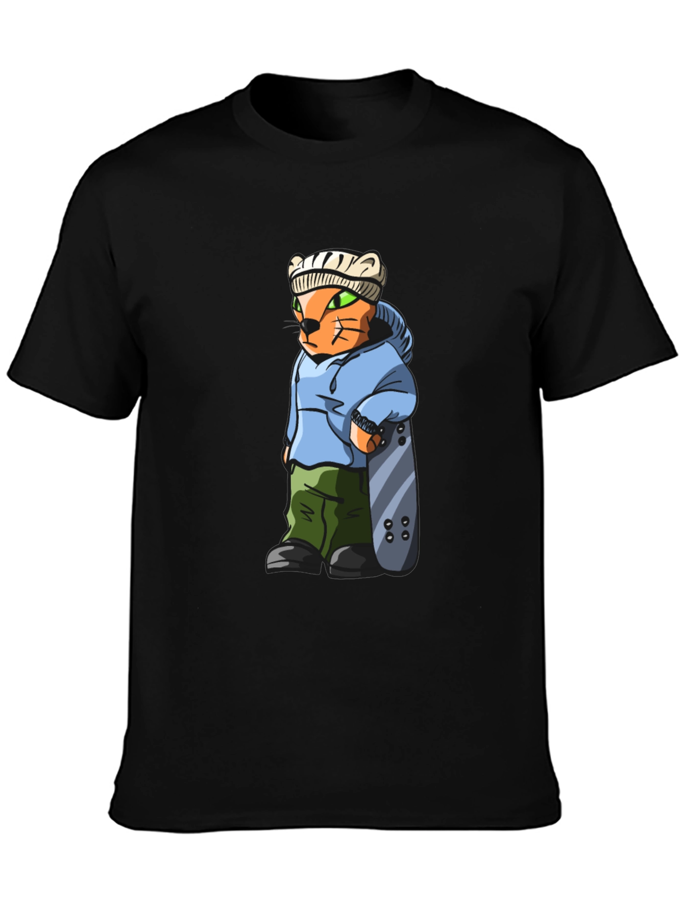 Cool Cat Skater Graphic Tee