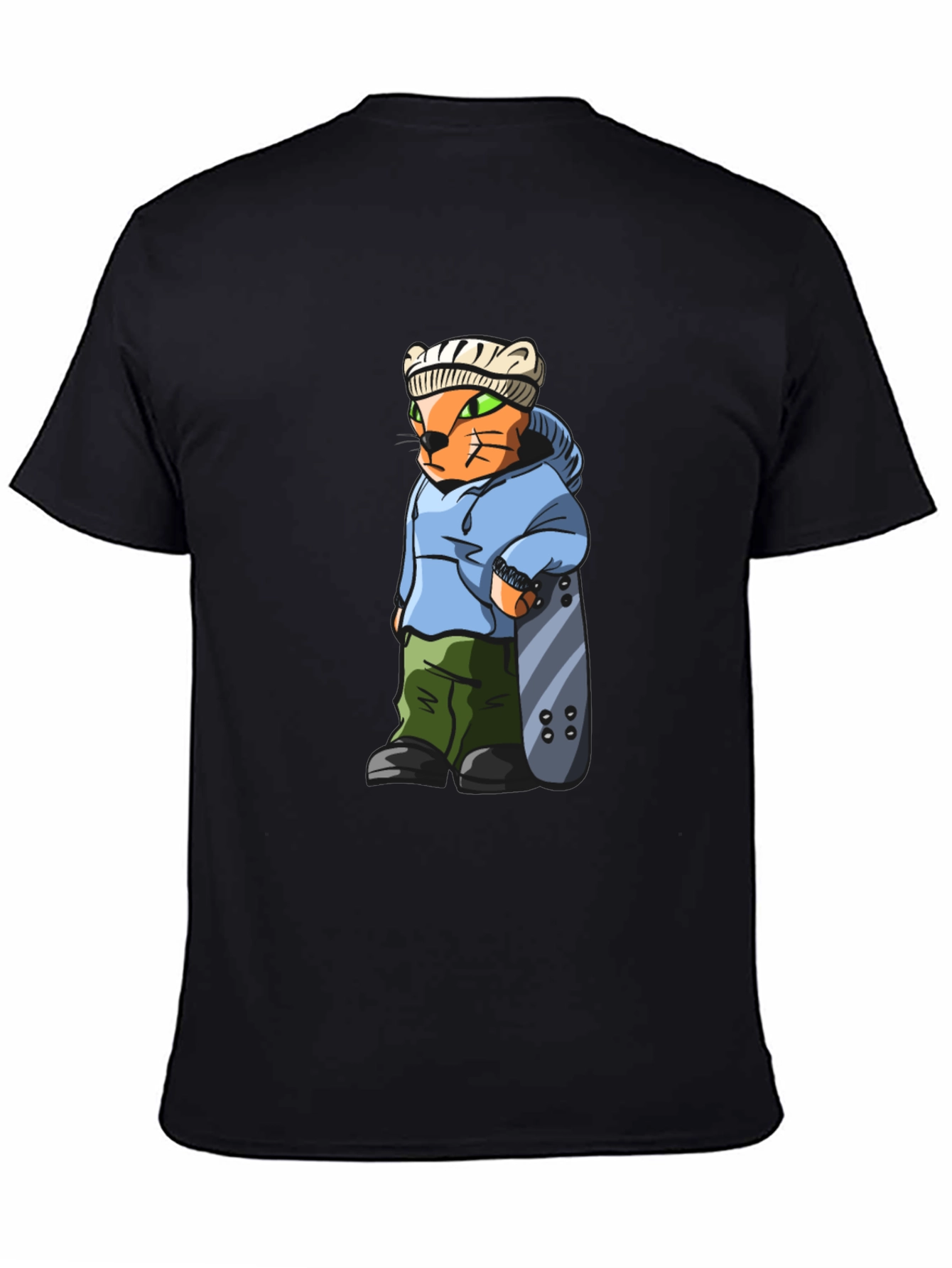 Cool Cat Skater Graphic Tee